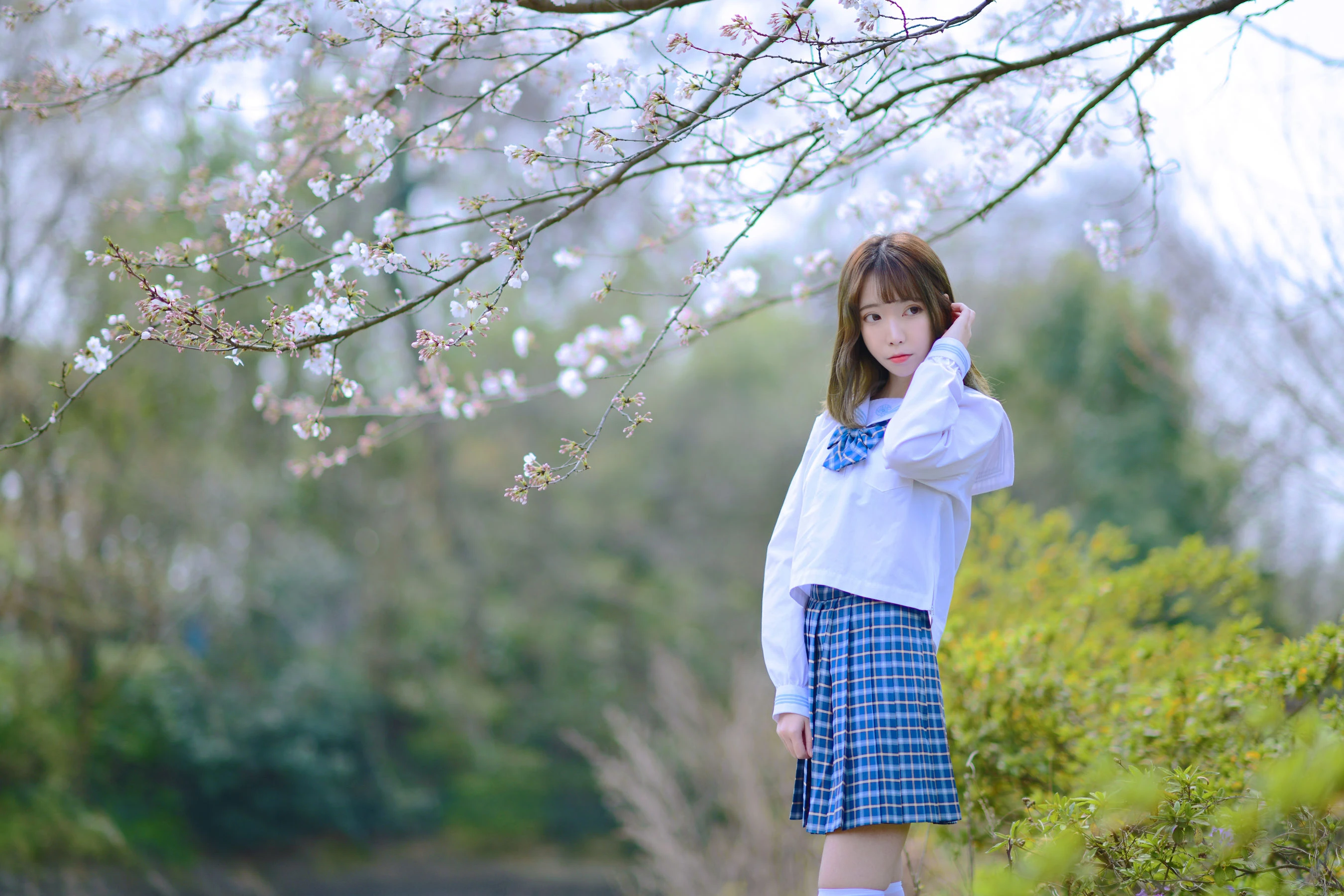 可爱妹子Fushii_海堂 – 樱花树下插图6
