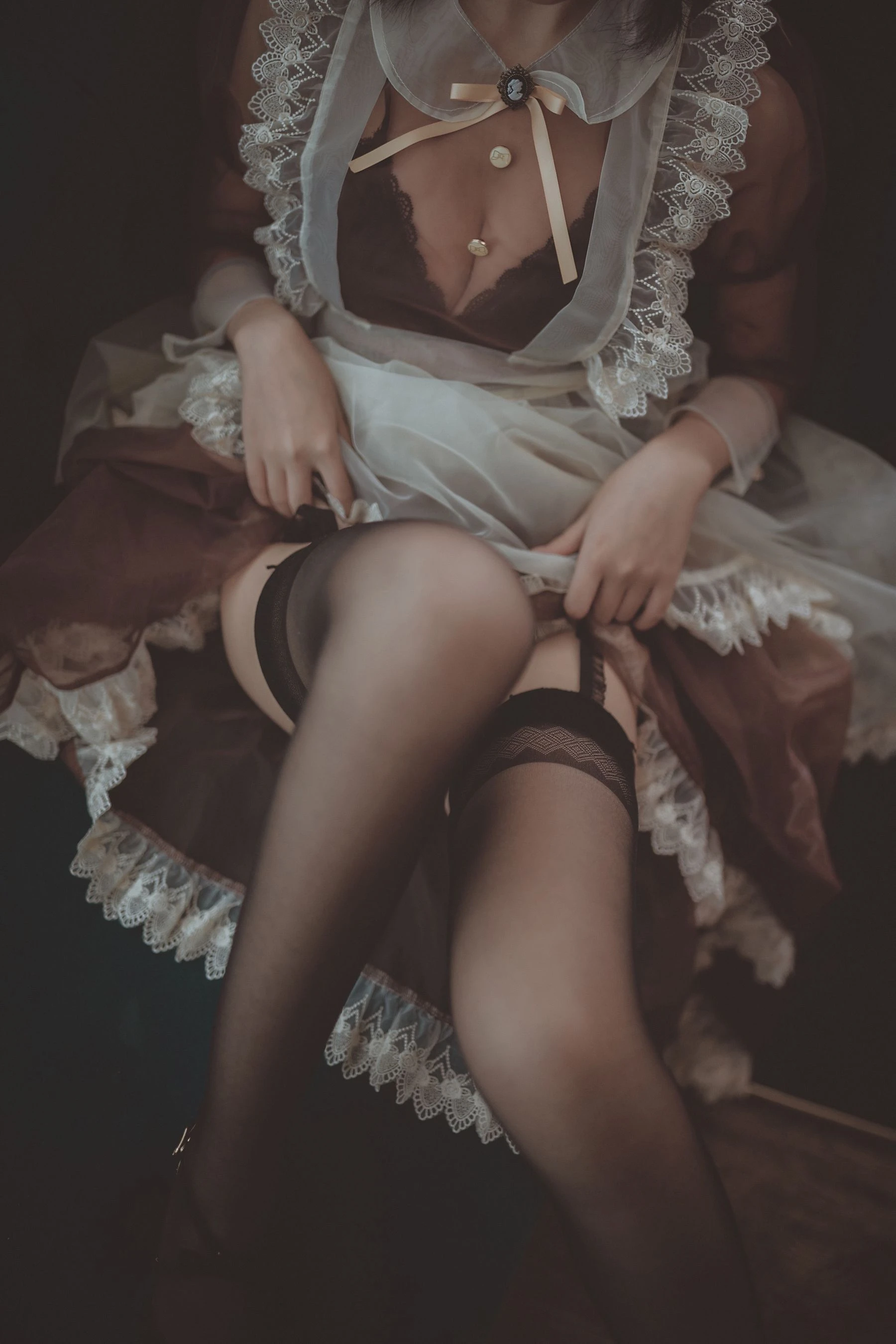 COSER美女逐月su 透明女仆插图6