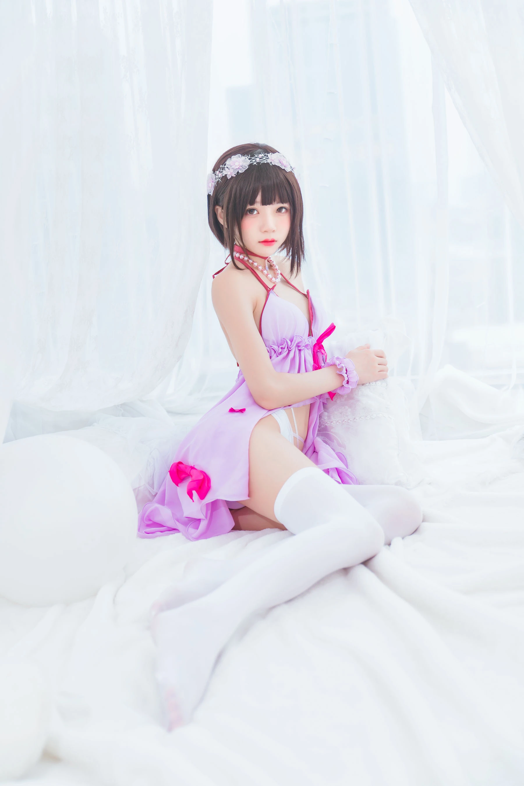 桜桃喵《(加藤惠)小睡裙》插图2