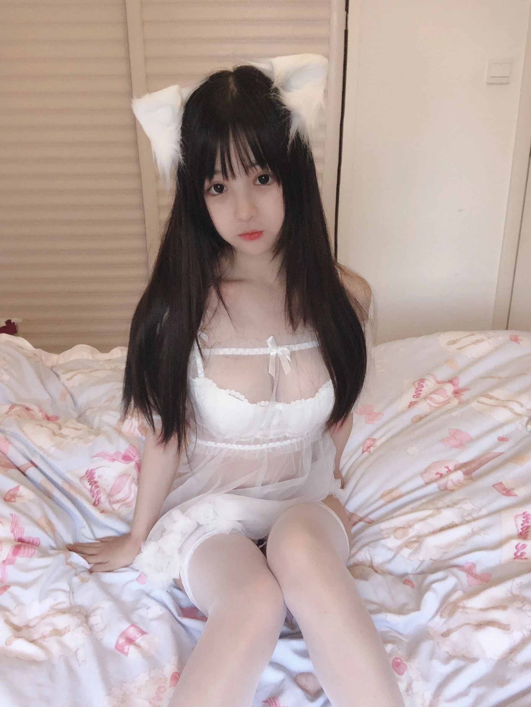 桜井宁宁 – 小白猫 蕾丝内衣 [31P]插图3