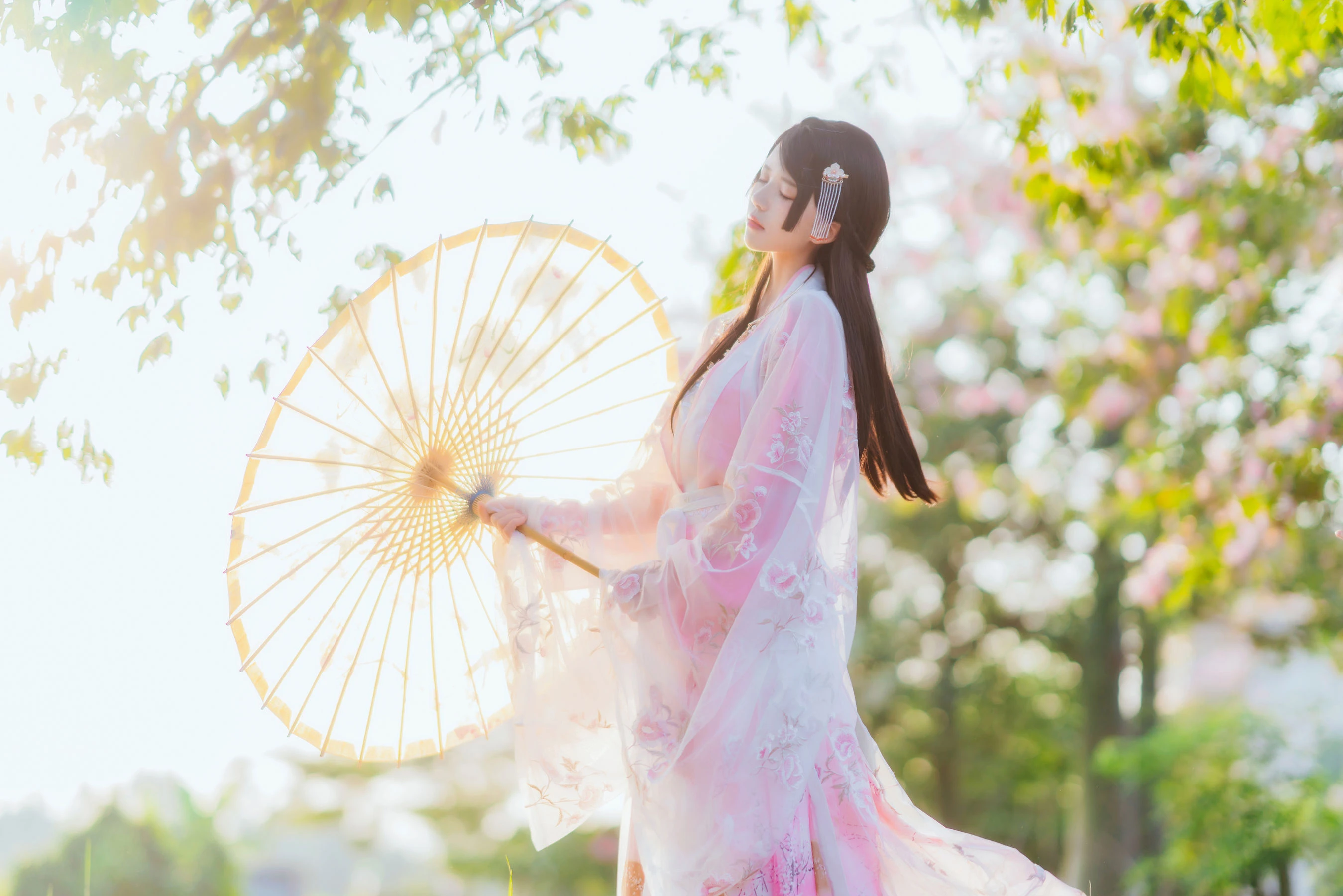 桜桃喵 – 温柔之汉服桃花插图7