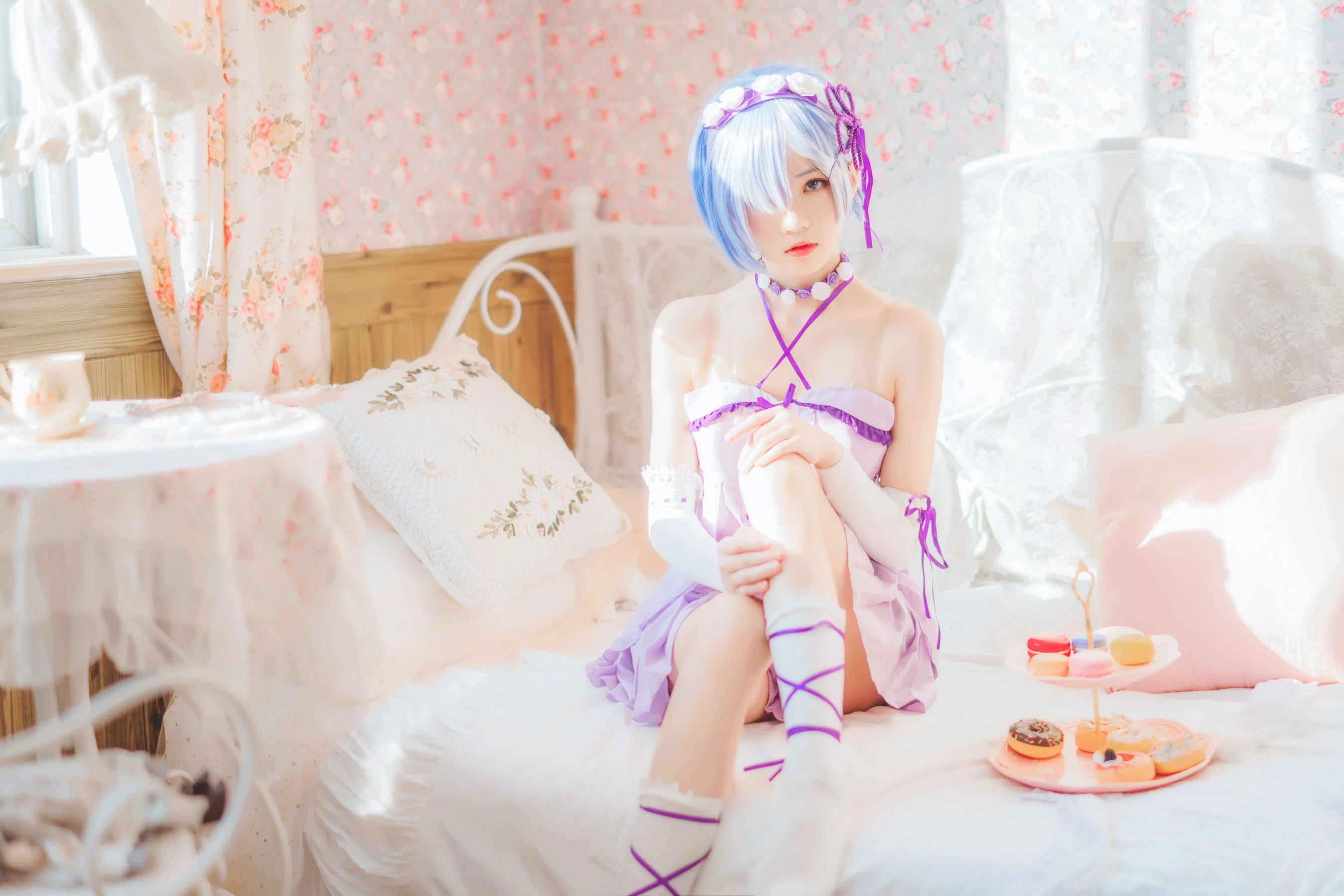 桜桃喵 – 蕾姆小睡裙插图5
