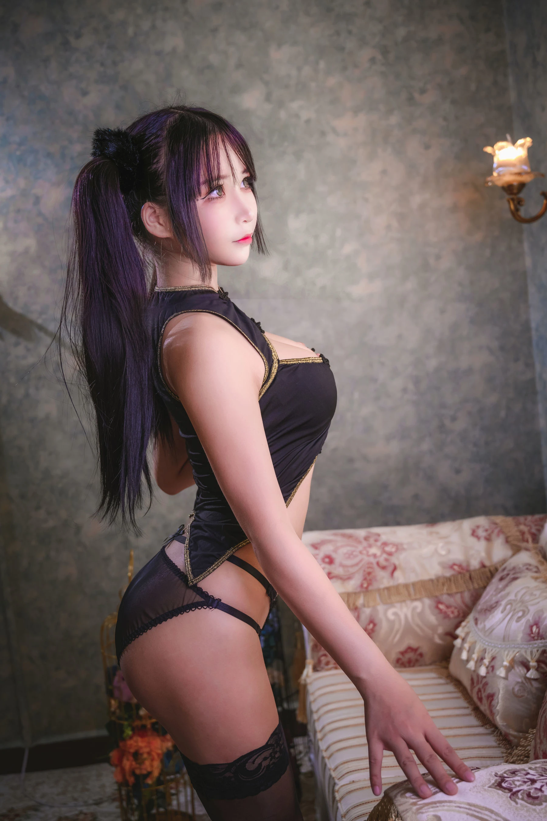 二次元妹子抱走莫子aa 双马尾 性感与清纯插图2