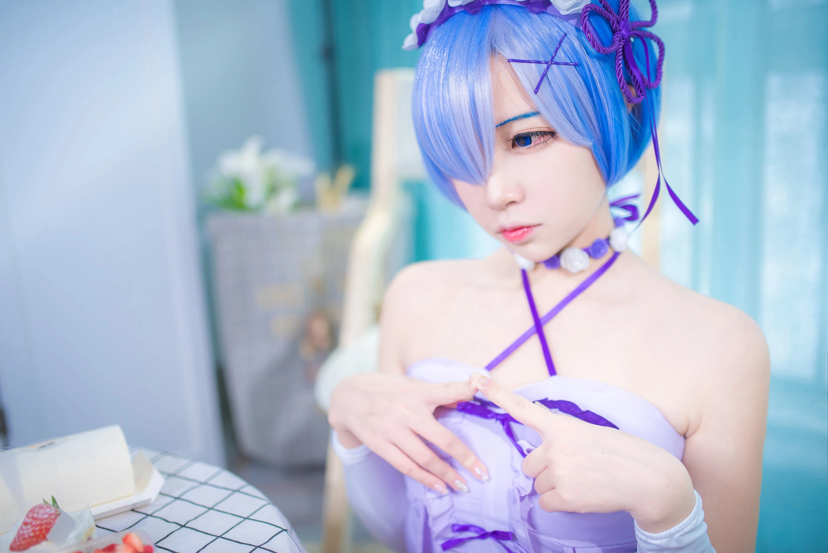 人气Coser二佐Nisa – 蕾姆生日插图7