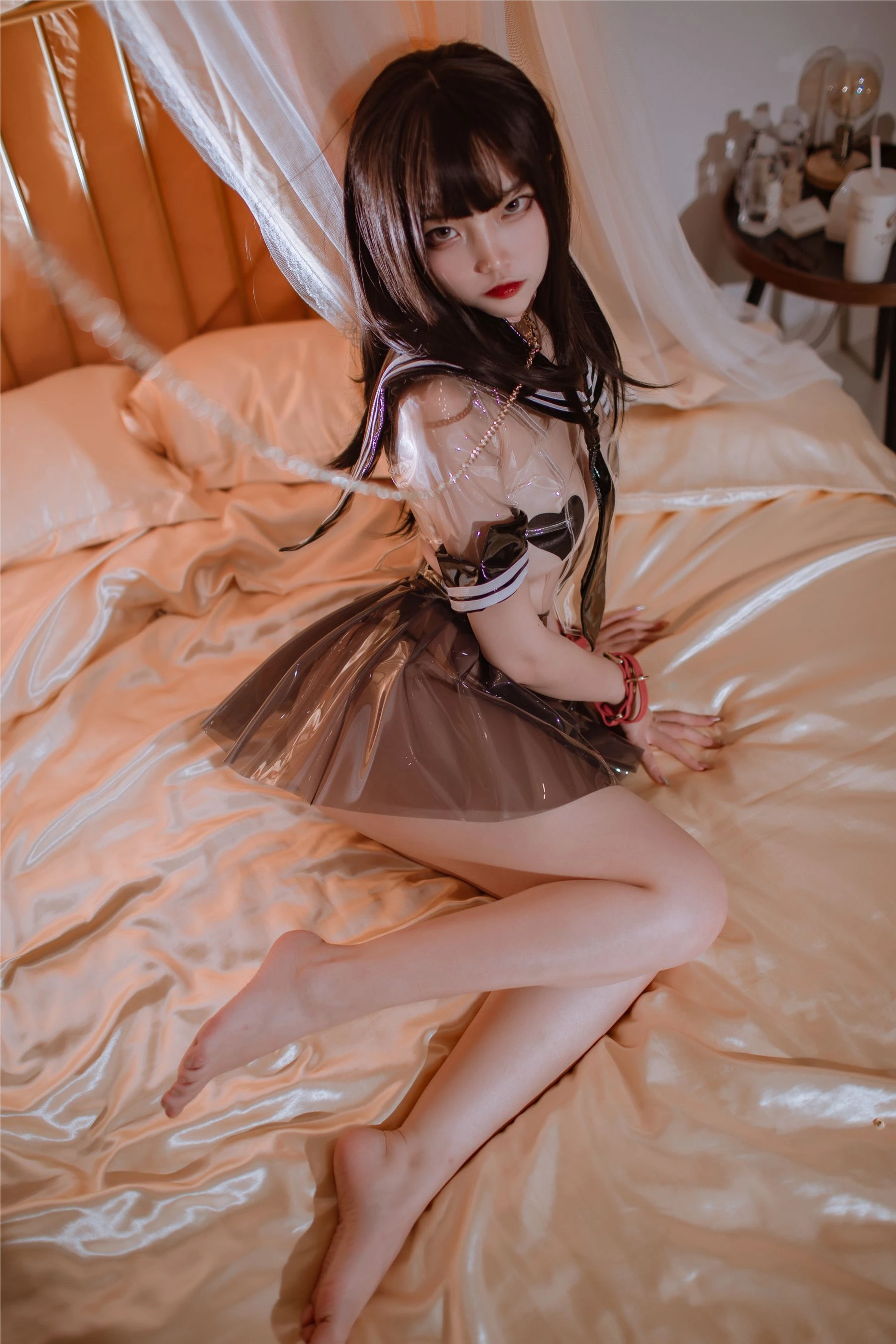 人气Coser二佐Nisa – 透明JK插图7