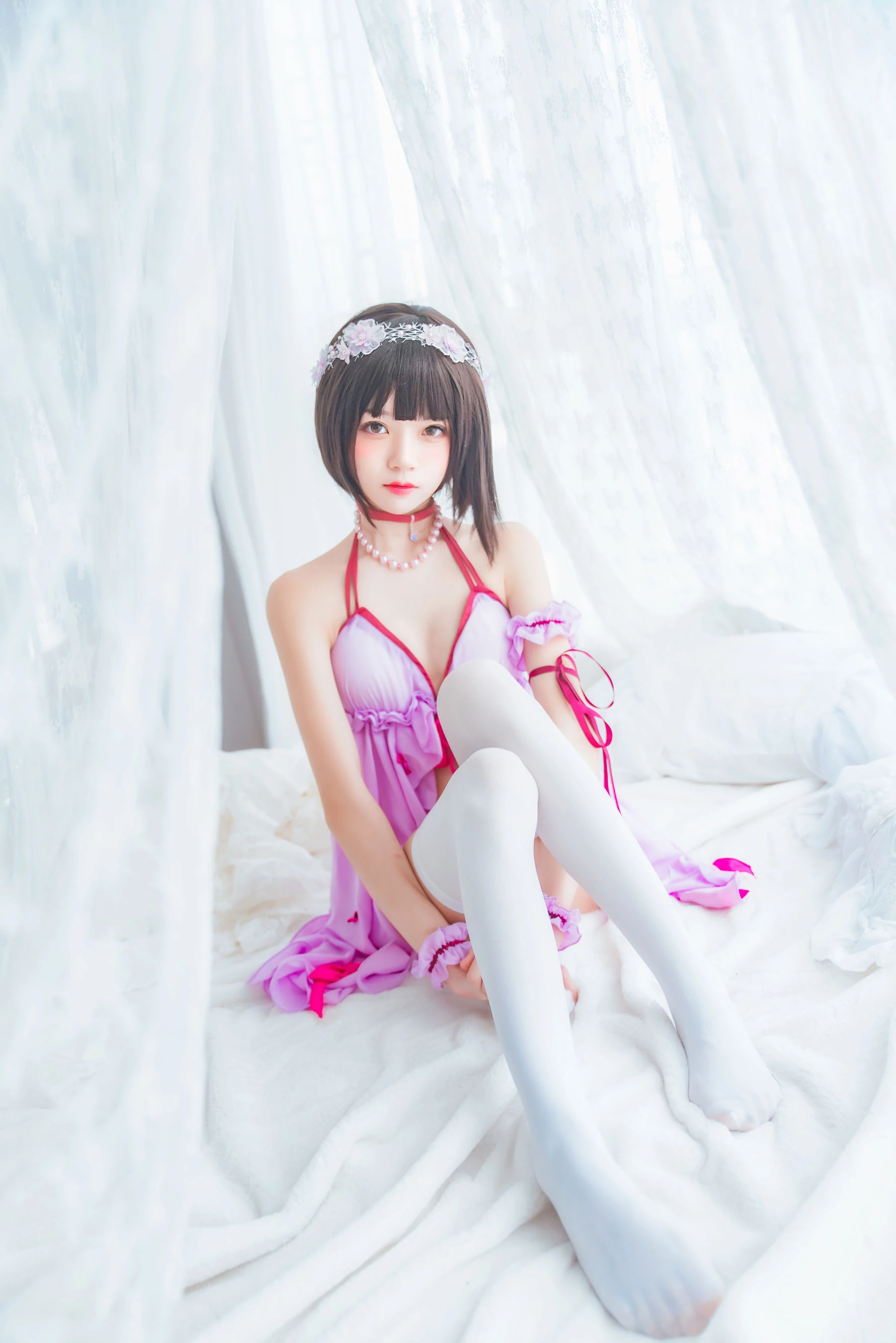 桜桃喵《(加藤惠)小睡裙》插图5