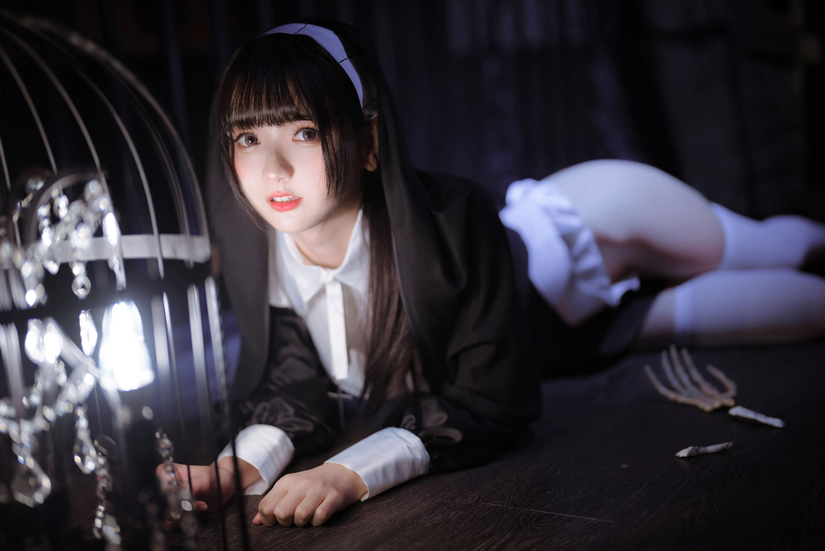 可爱妹子陆卿卿kyokyo – 修女插图3