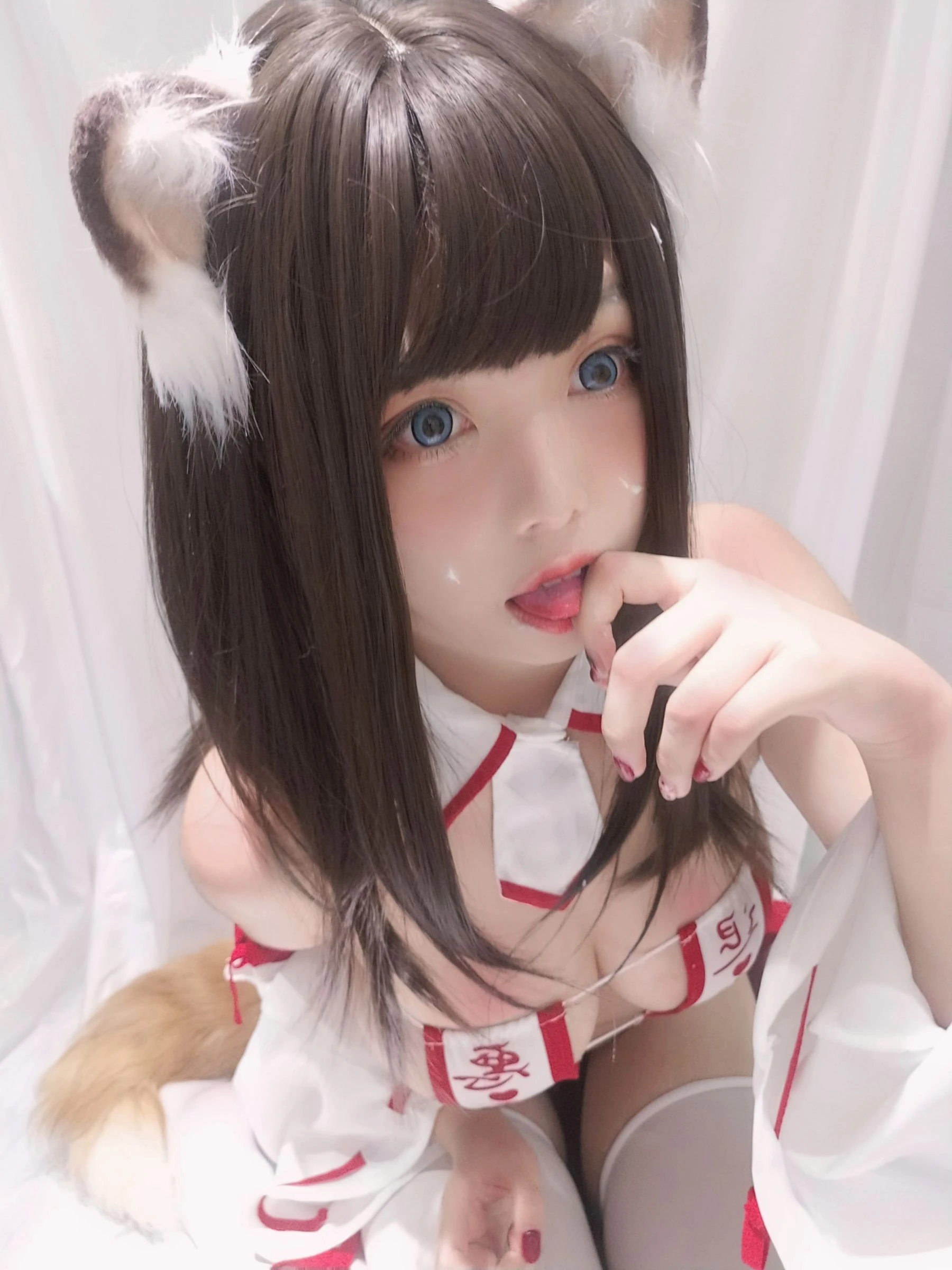 萌系小姐姐蜜汁猫裘 – 巫女小狐狸插图6