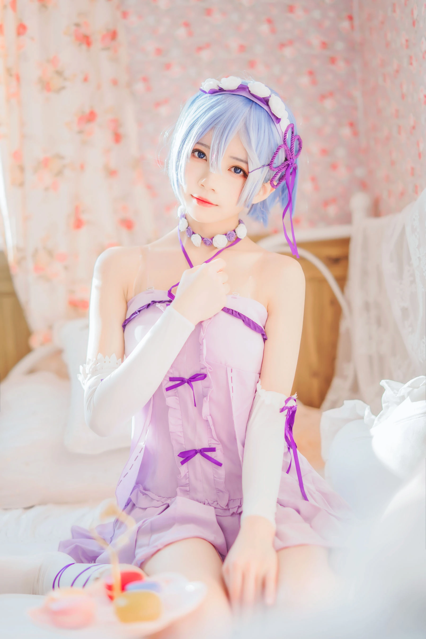 桜桃喵 – 蕾姆小睡裙插图2