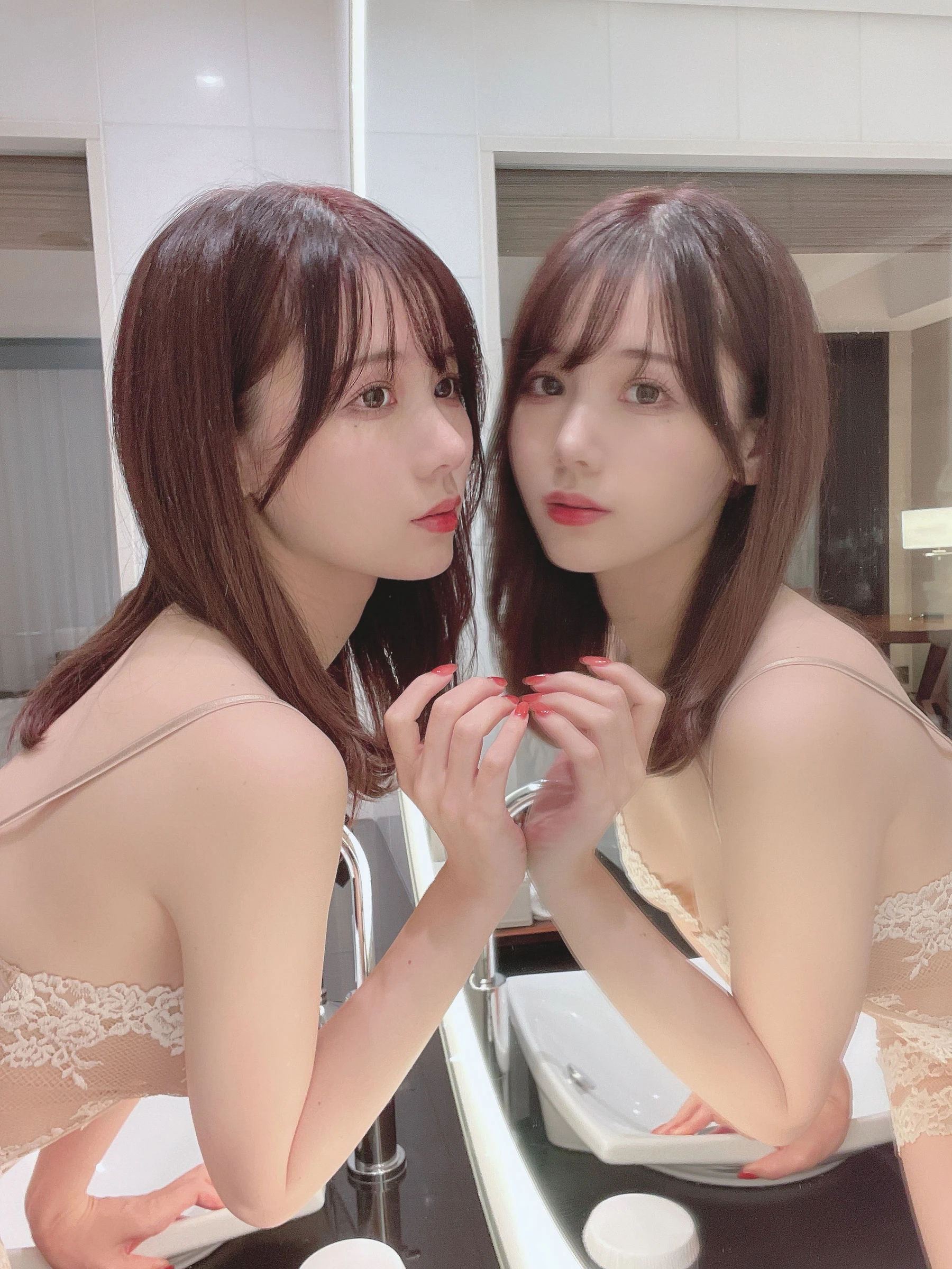 日本甜美COSERけんけん[fantia] 20211124-透け肌キャミソール插图6