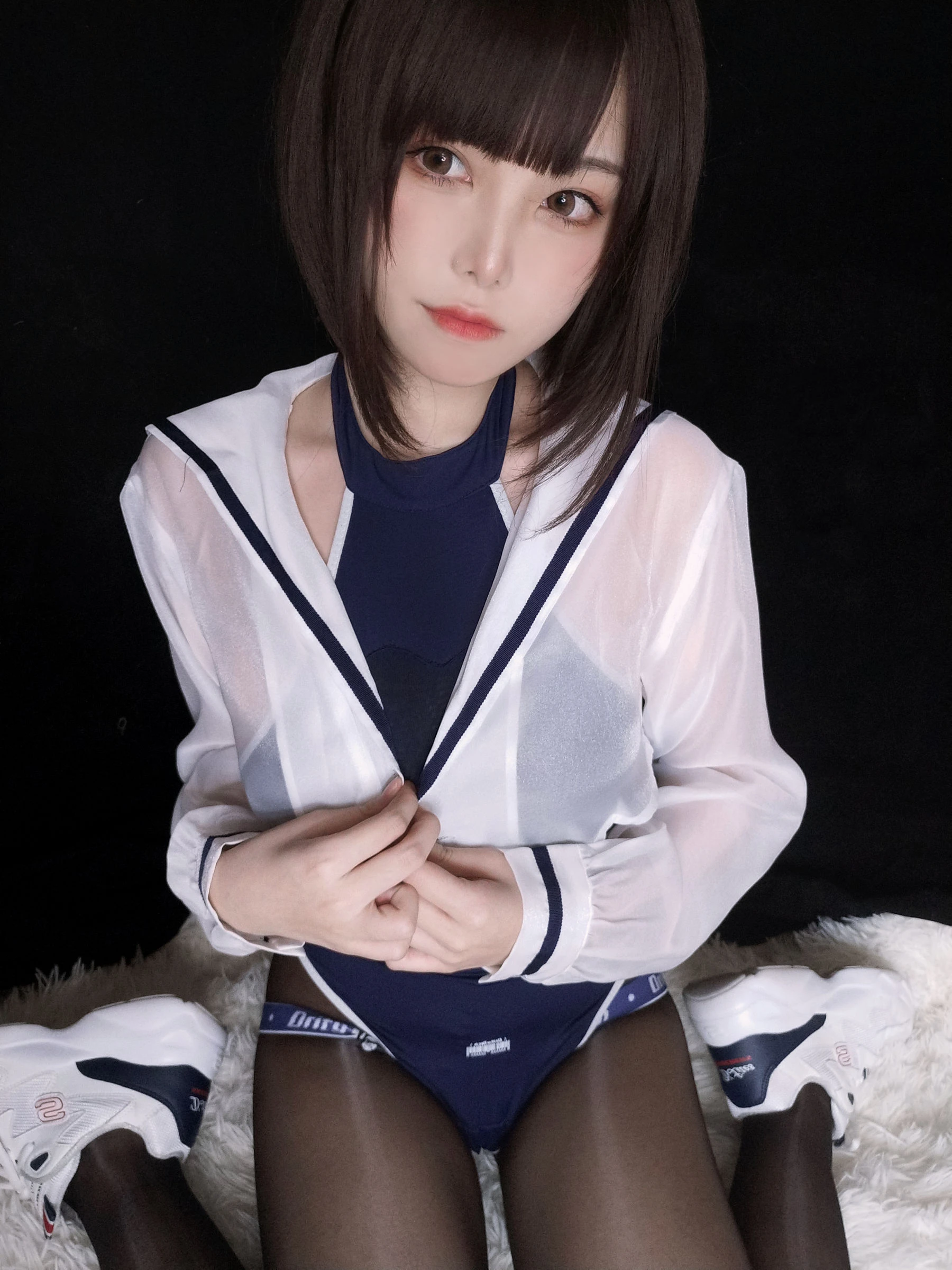 萌系小姐姐蜜汁猫裘 – 水着插图1