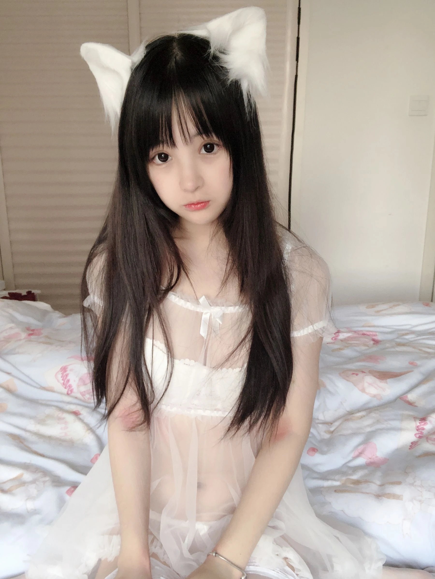 桜井宁宁 – 小白猫 蕾丝内衣 [31P]插图2