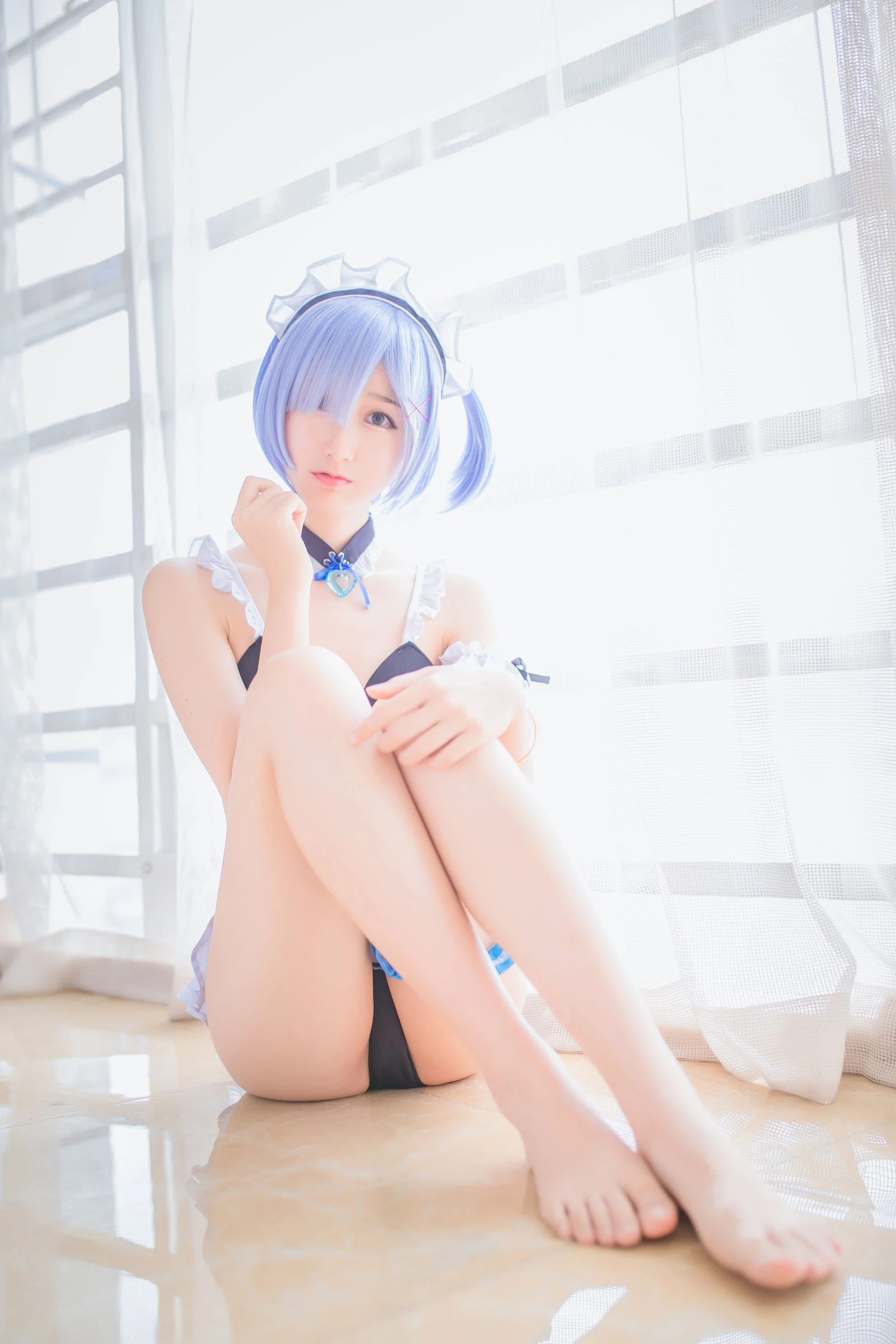 木绵绵OwO – 蕾姆泳装+兔女郎插图4