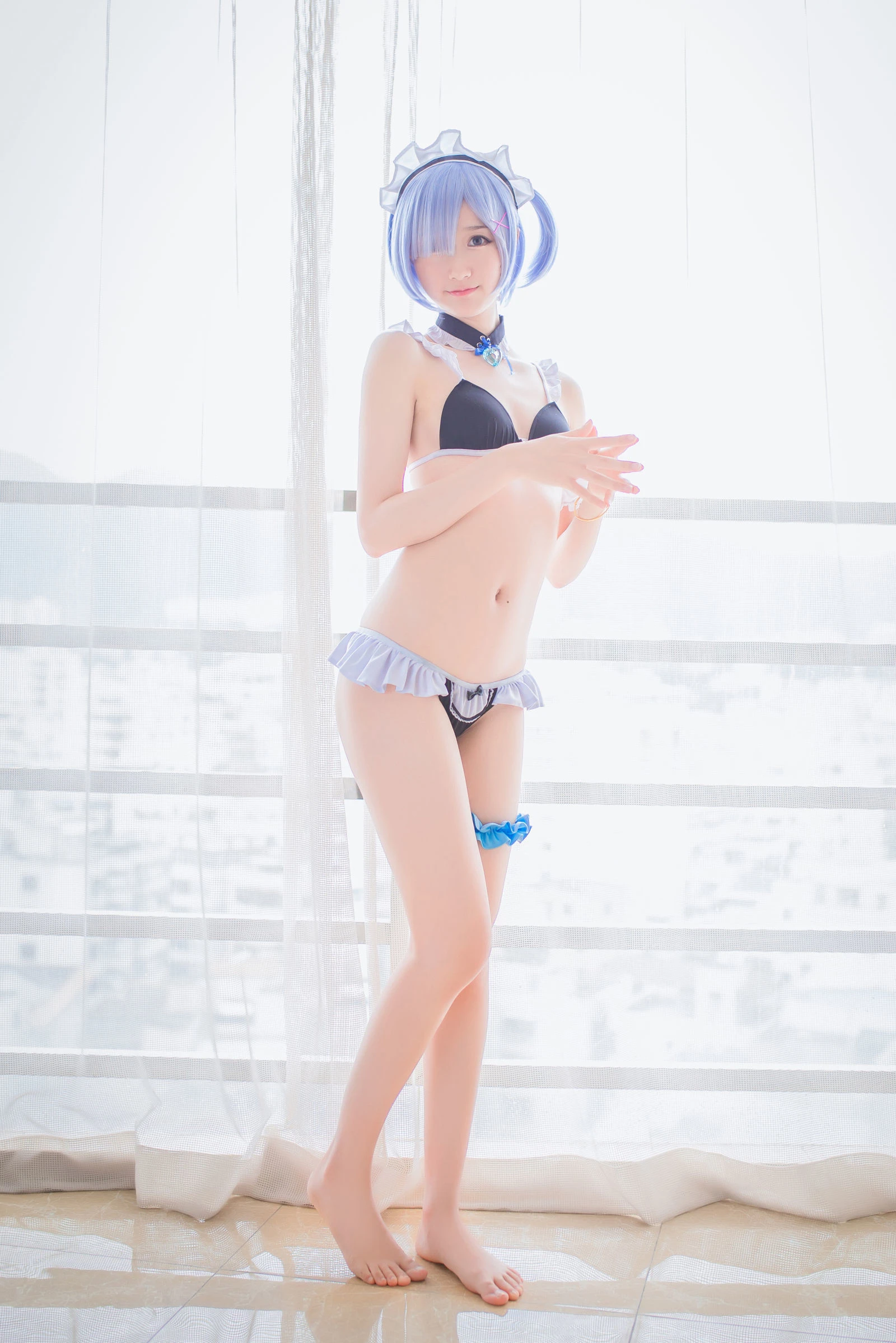 木绵绵OwO – 蕾姆泳装+兔女郎插图6