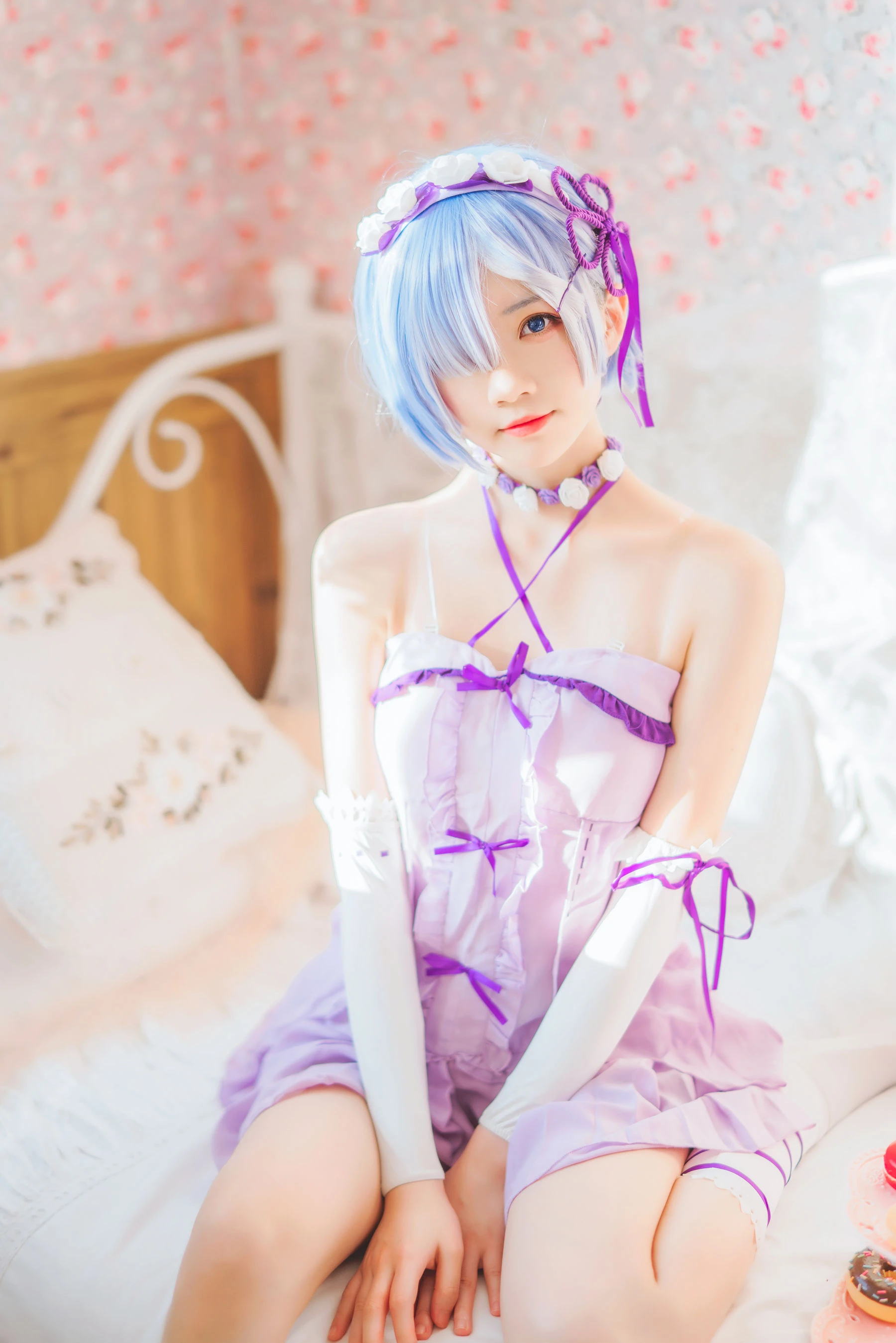 桜桃喵 – 蕾姆小睡裙插图4