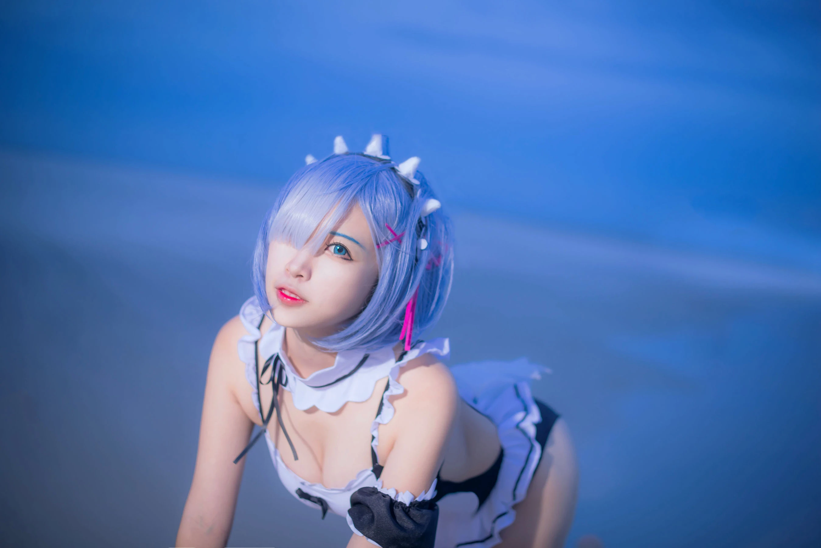 人气Coser二佐Nisa – 蕾姆泳衣插图8