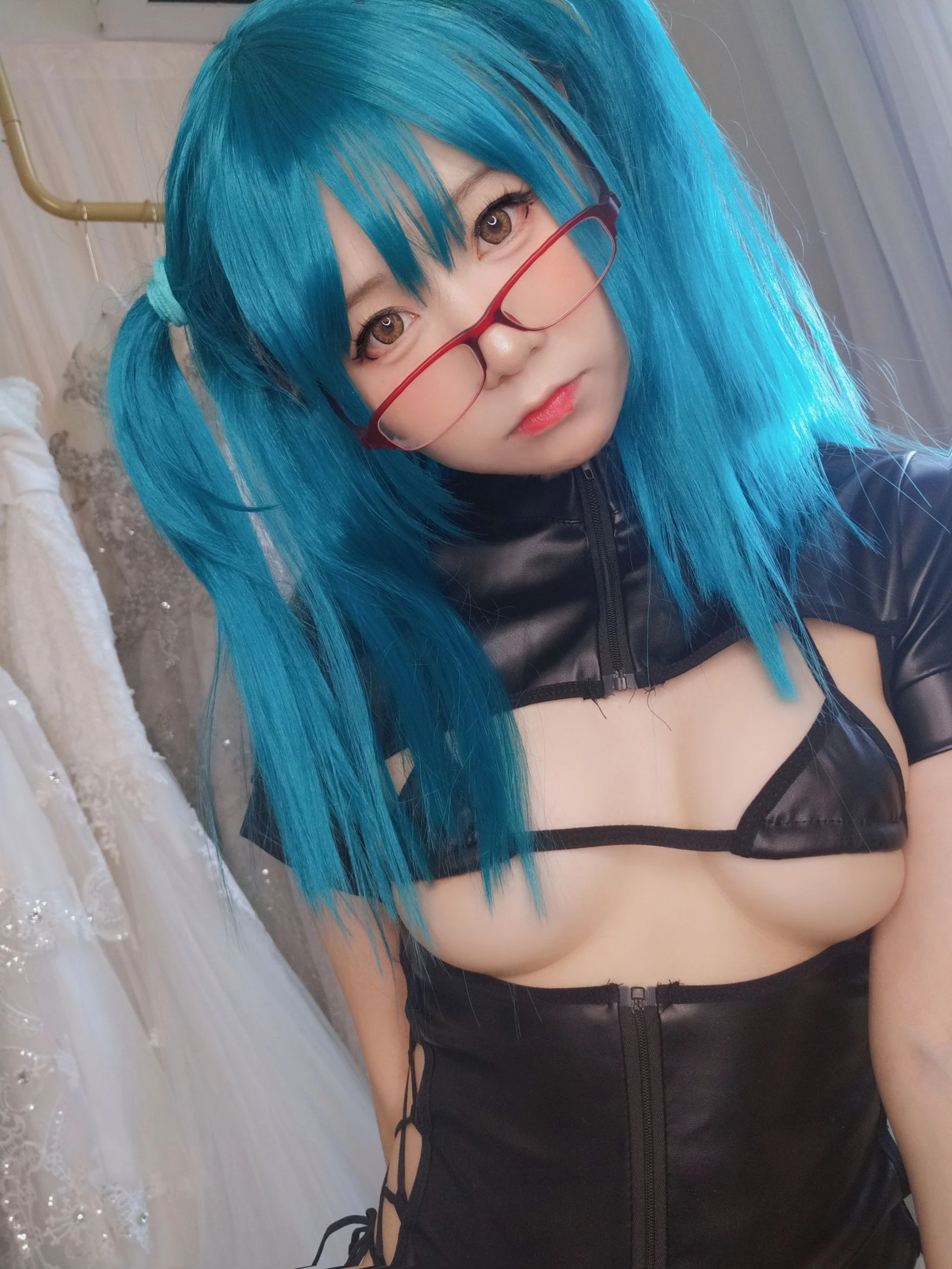 萌妹子Coser摇摇乐yoyo fantia 皮衣少女插图7