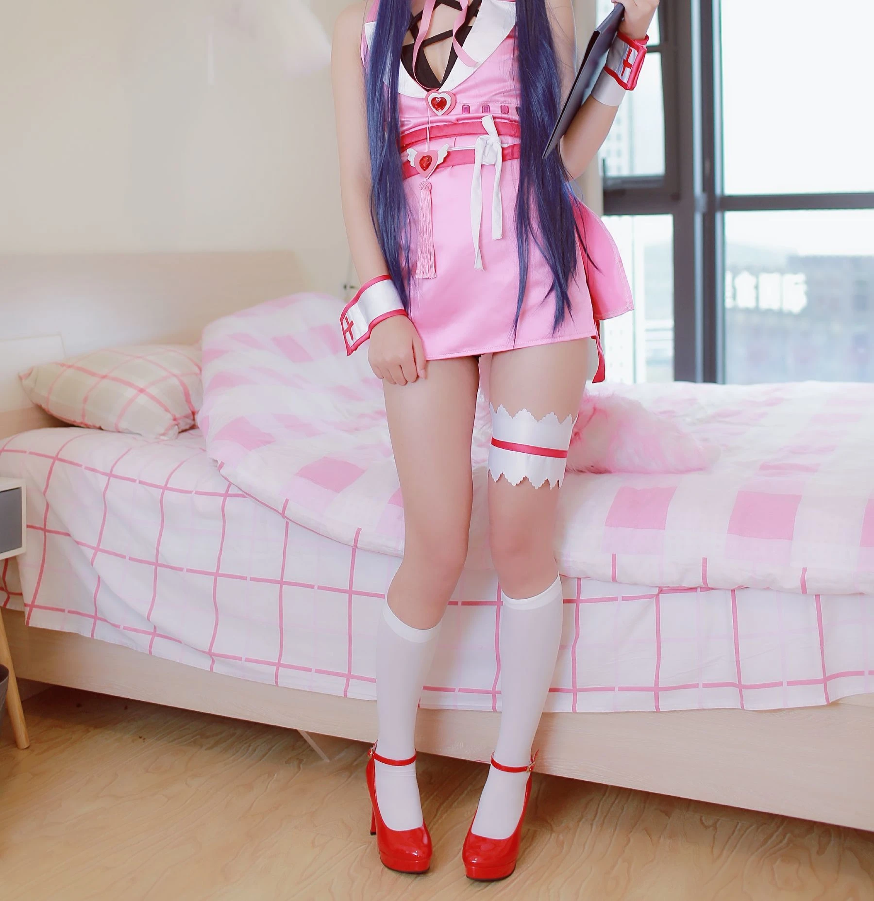清纯少女五更百鬼 – 阿狸护士服插图5