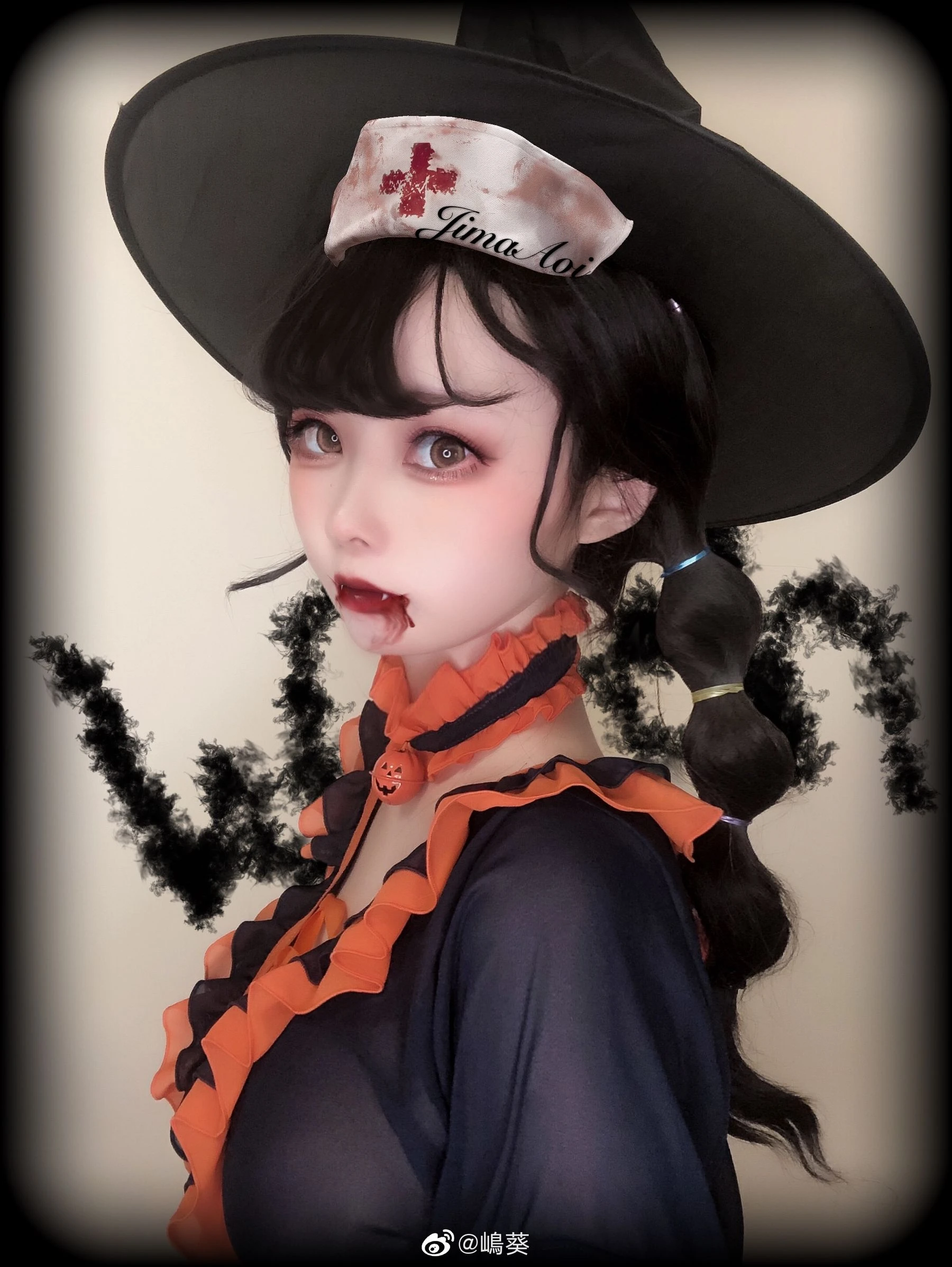 微博美女嶋葵 万圣节小恶魔插图2