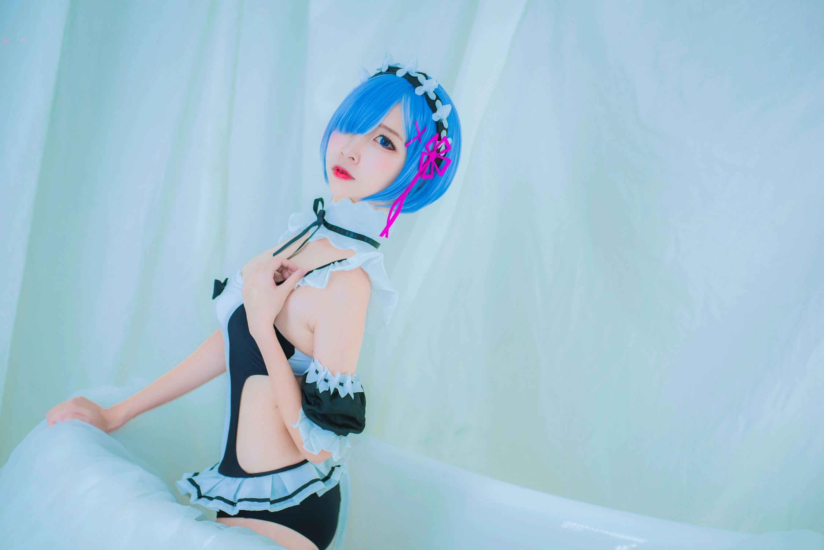人气Coser二佐Nisa 蕾姆泳装插图8