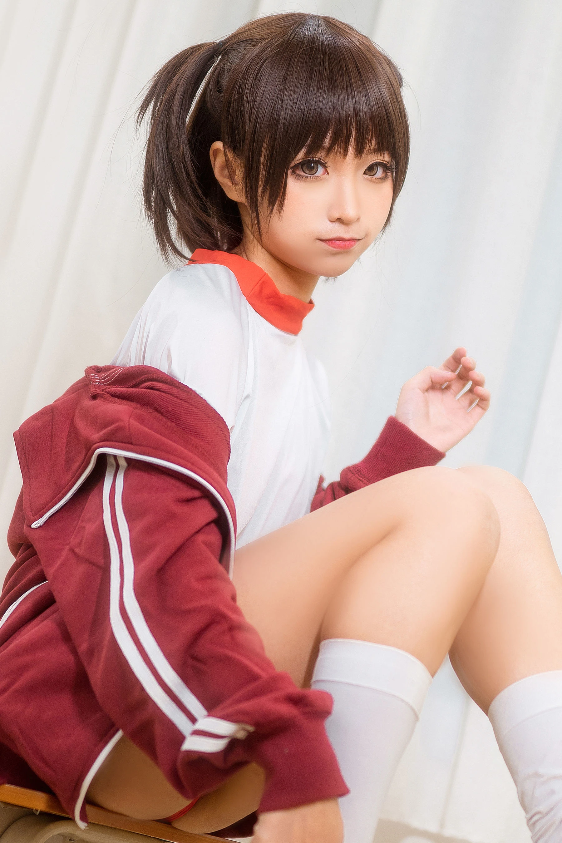 动漫博主蠢沫沫 红体操服 [45P]插图5