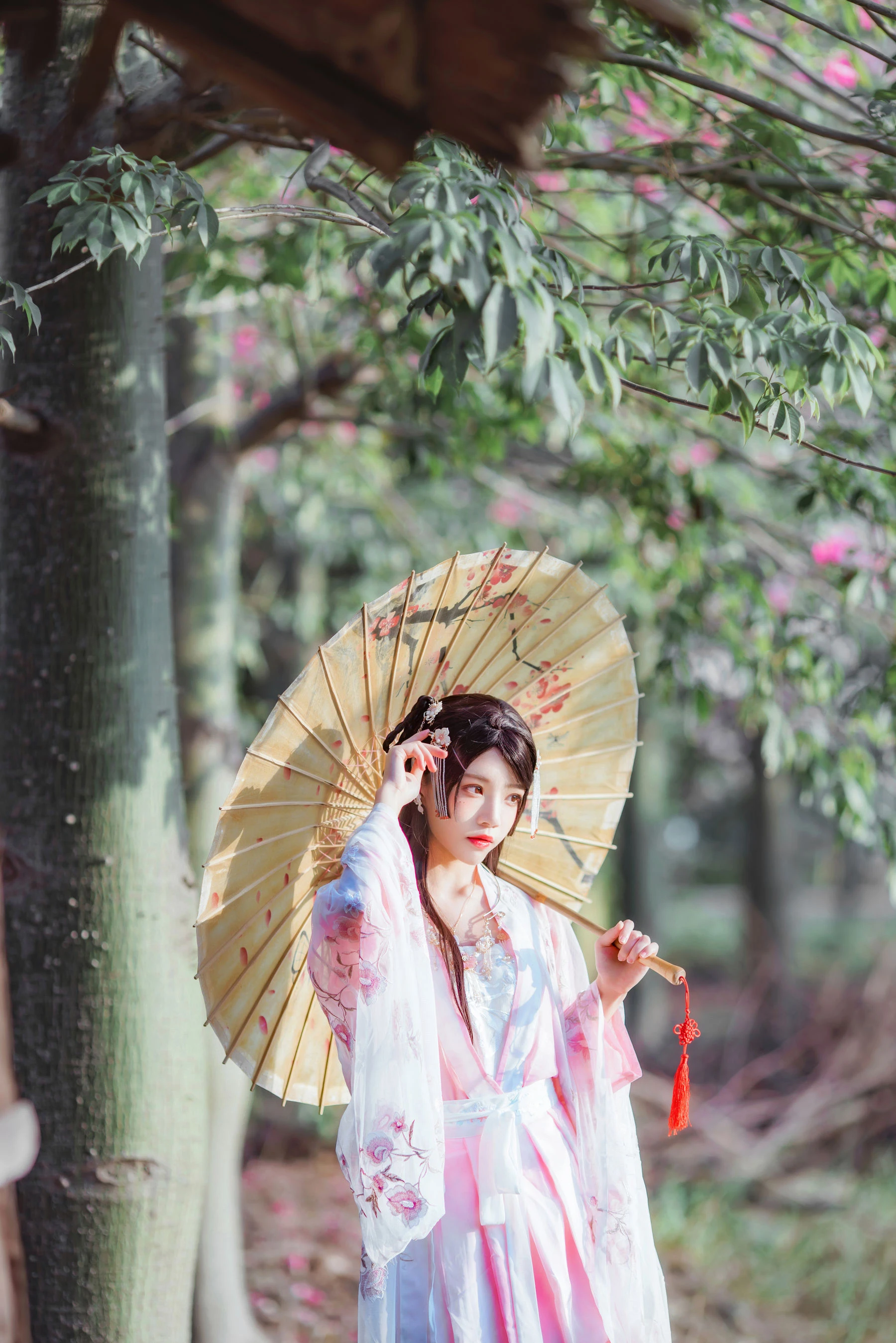 桜桃喵 – 温柔之汉服桃花插图2