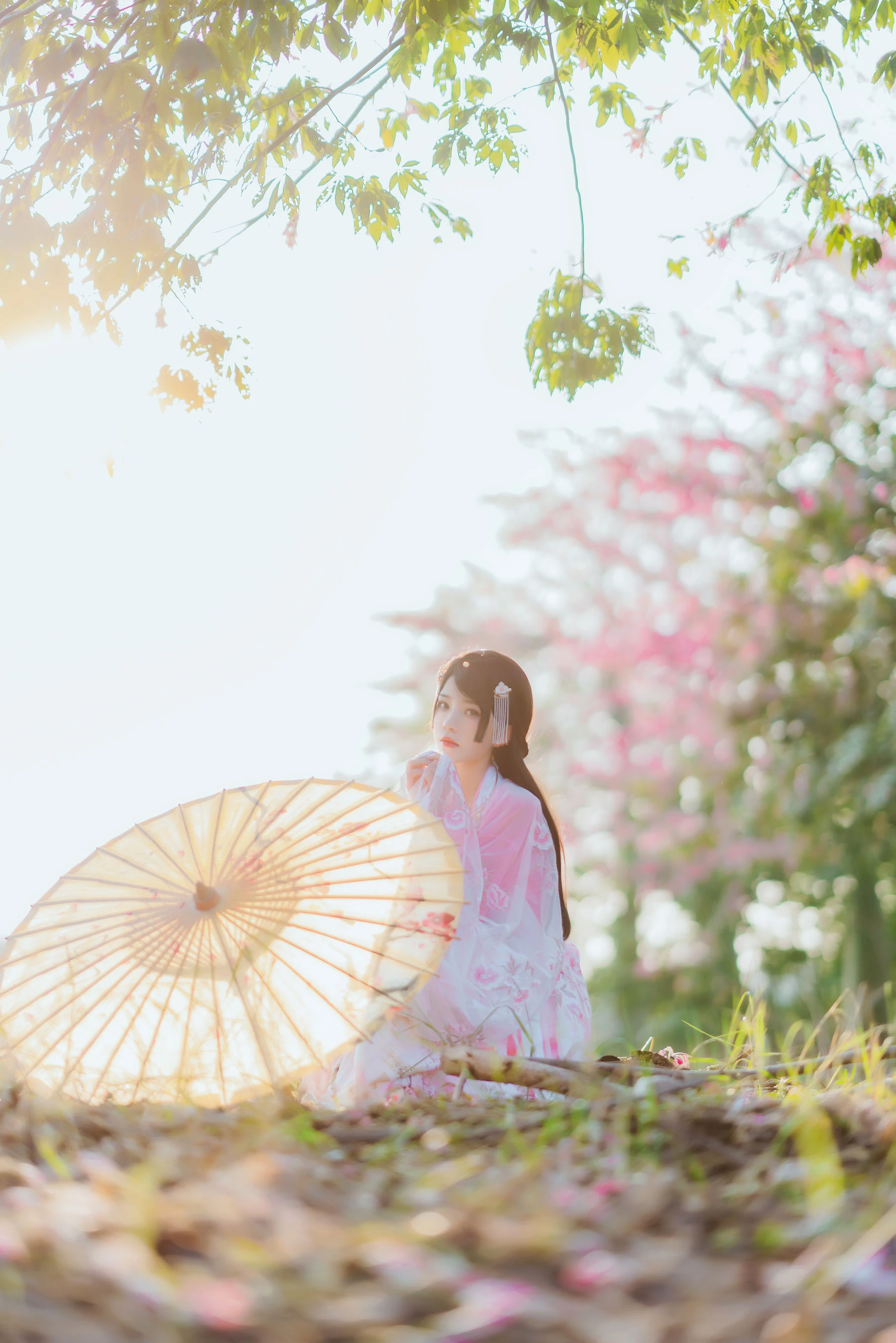 桜桃喵 – 温柔之汉服桃花插图8