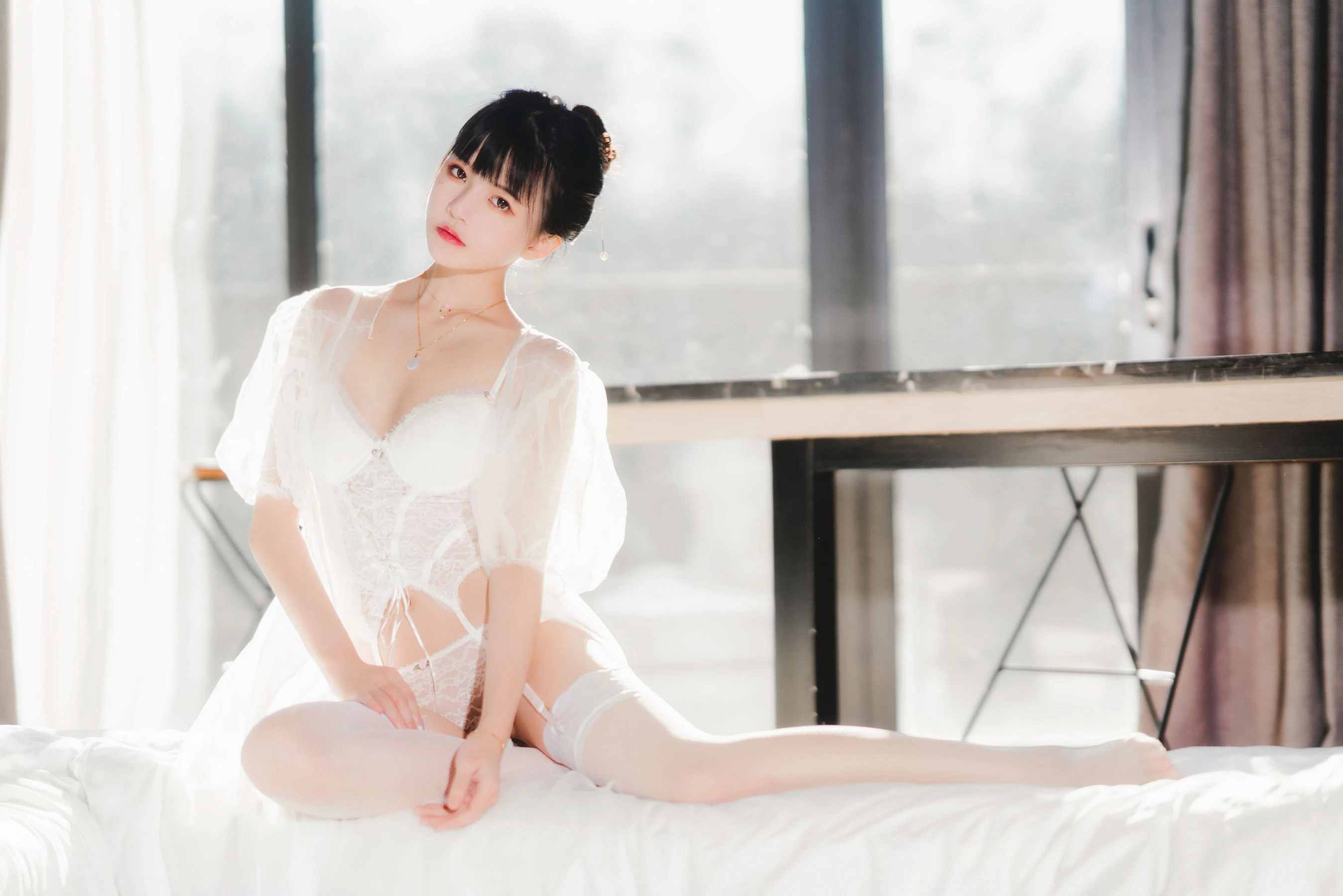桜桃喵 – 白纱糖01插图4