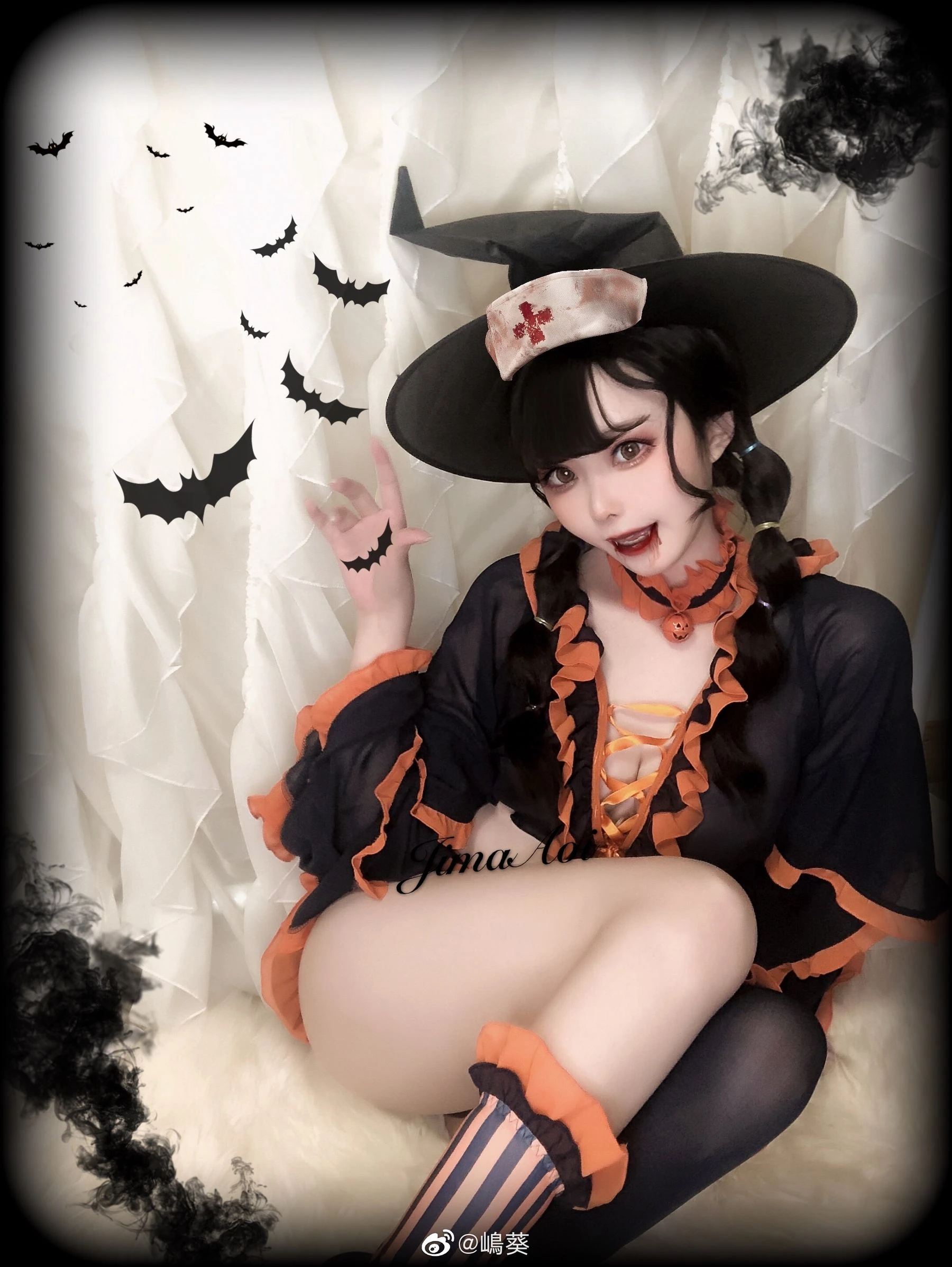 微博美女嶋葵 万圣节小恶魔插图1