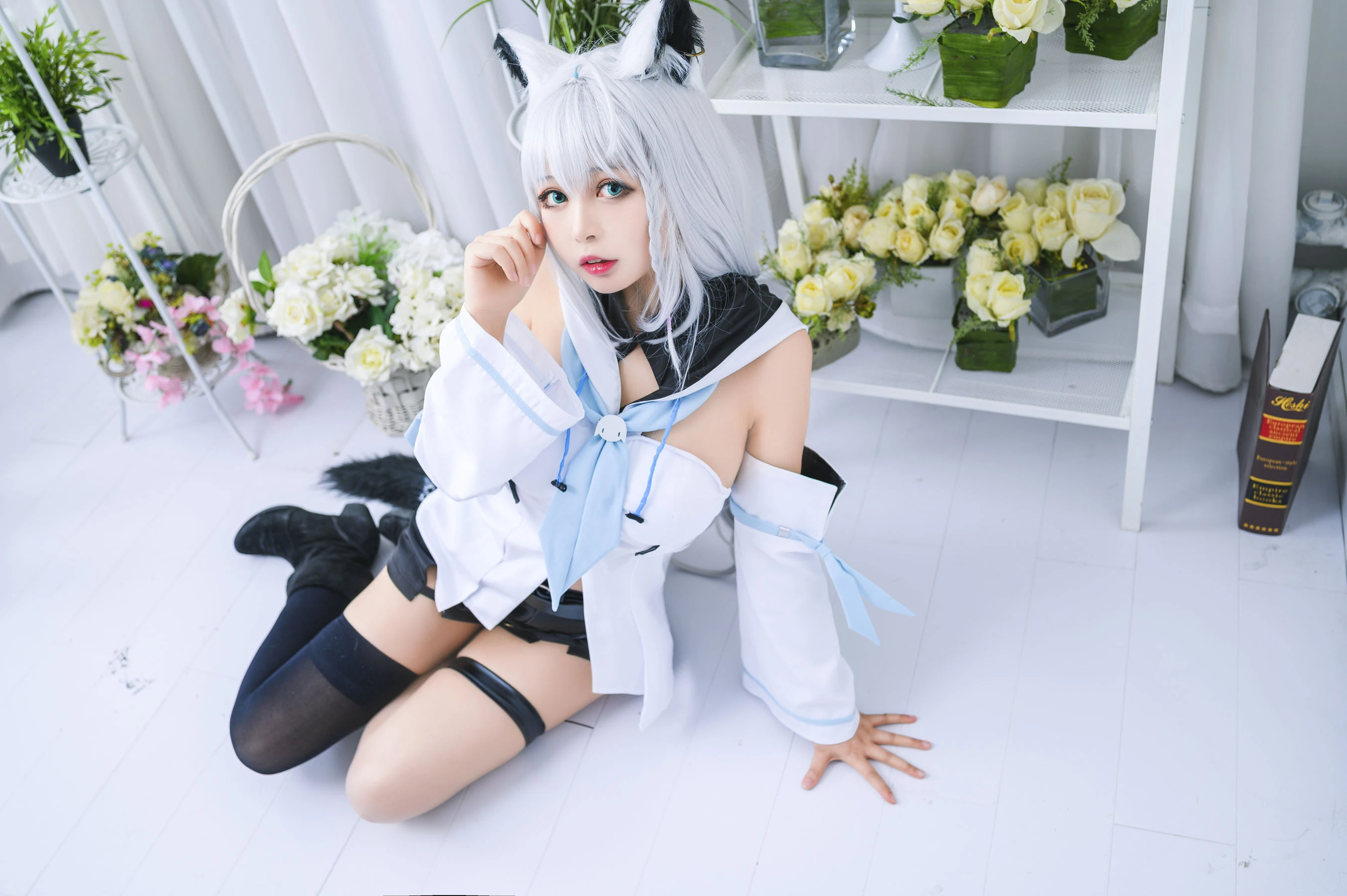 大眼萌妹黑猫猫OvO – 白上吹雪插图8