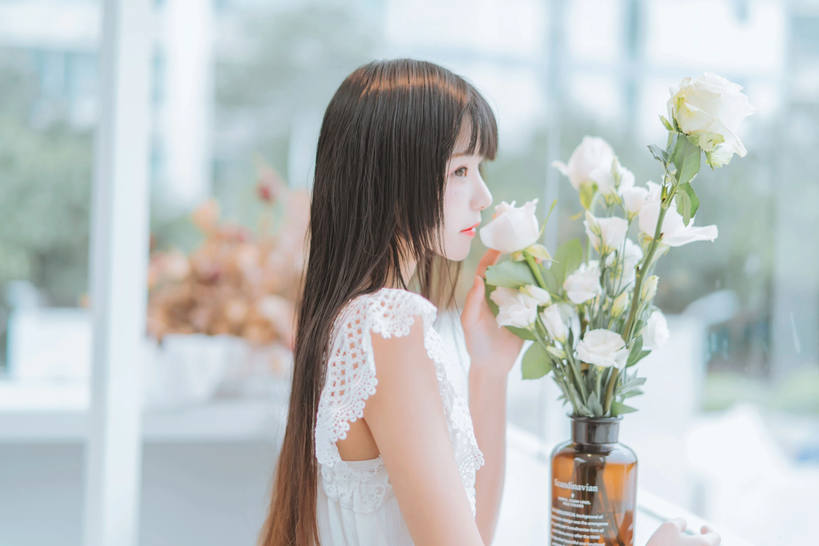 桜桃喵 – 清新之白花花插图2