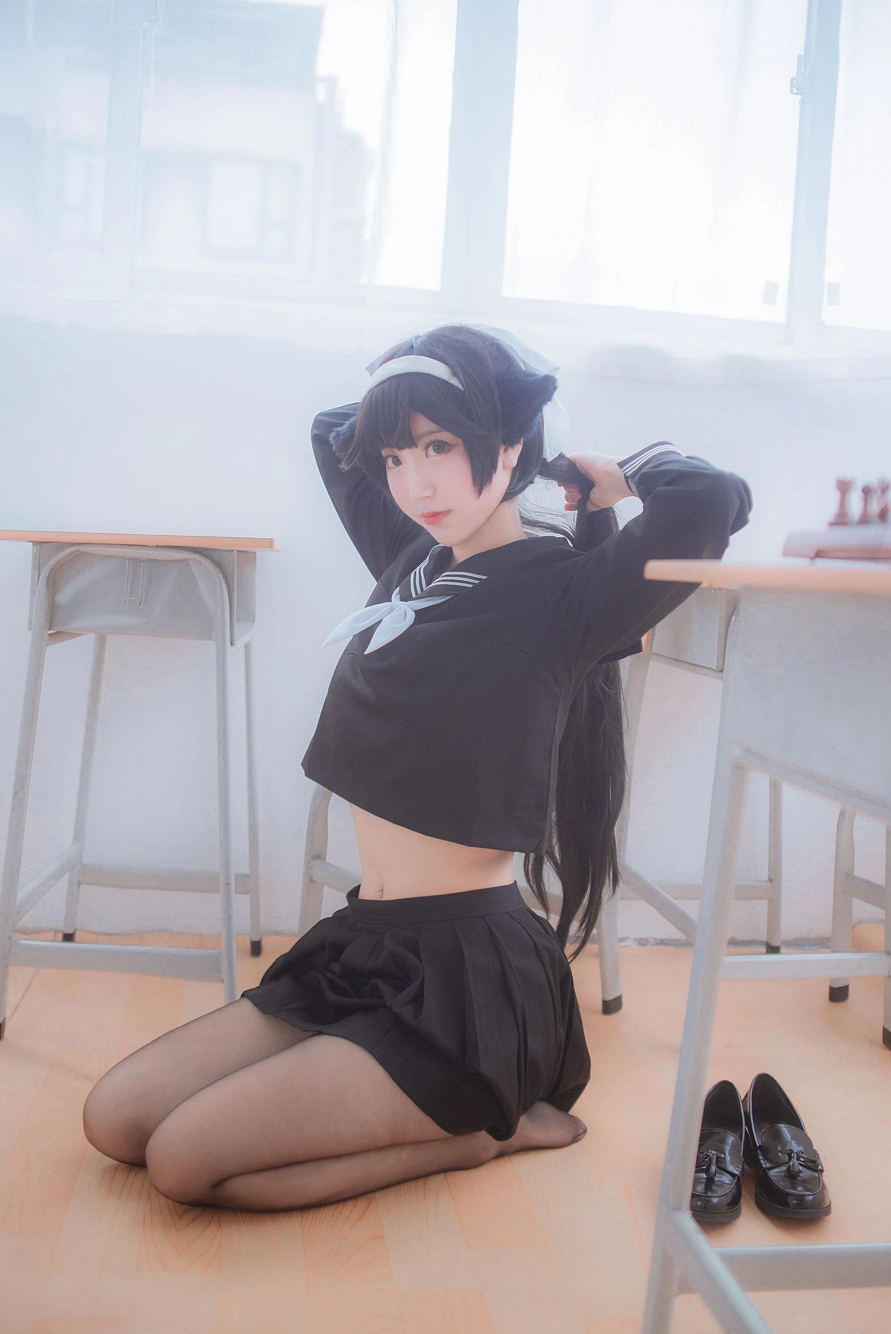 人气Coser黑川 獒犬制服插图7