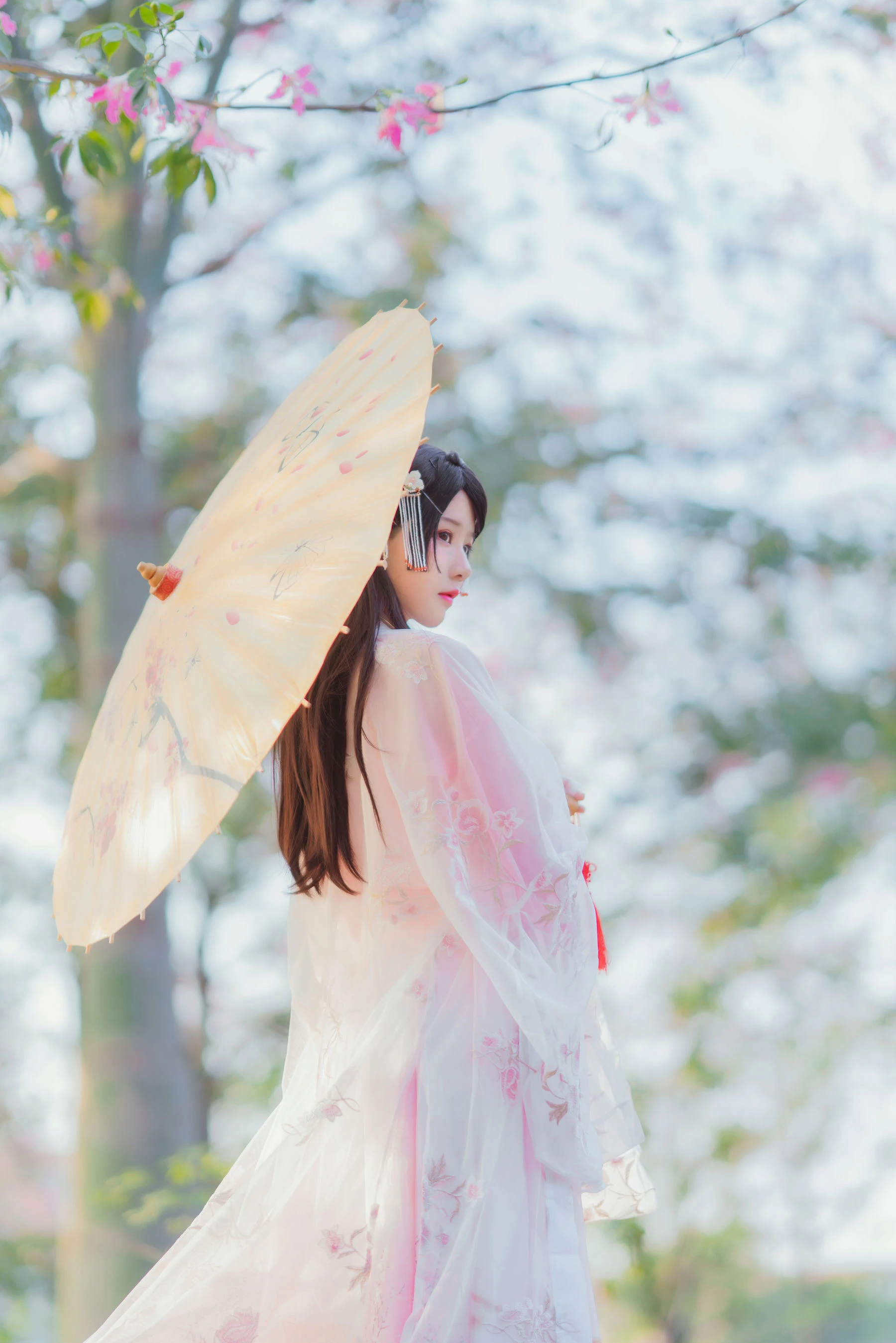 桜桃喵 – 温柔之汉服桃花插图6