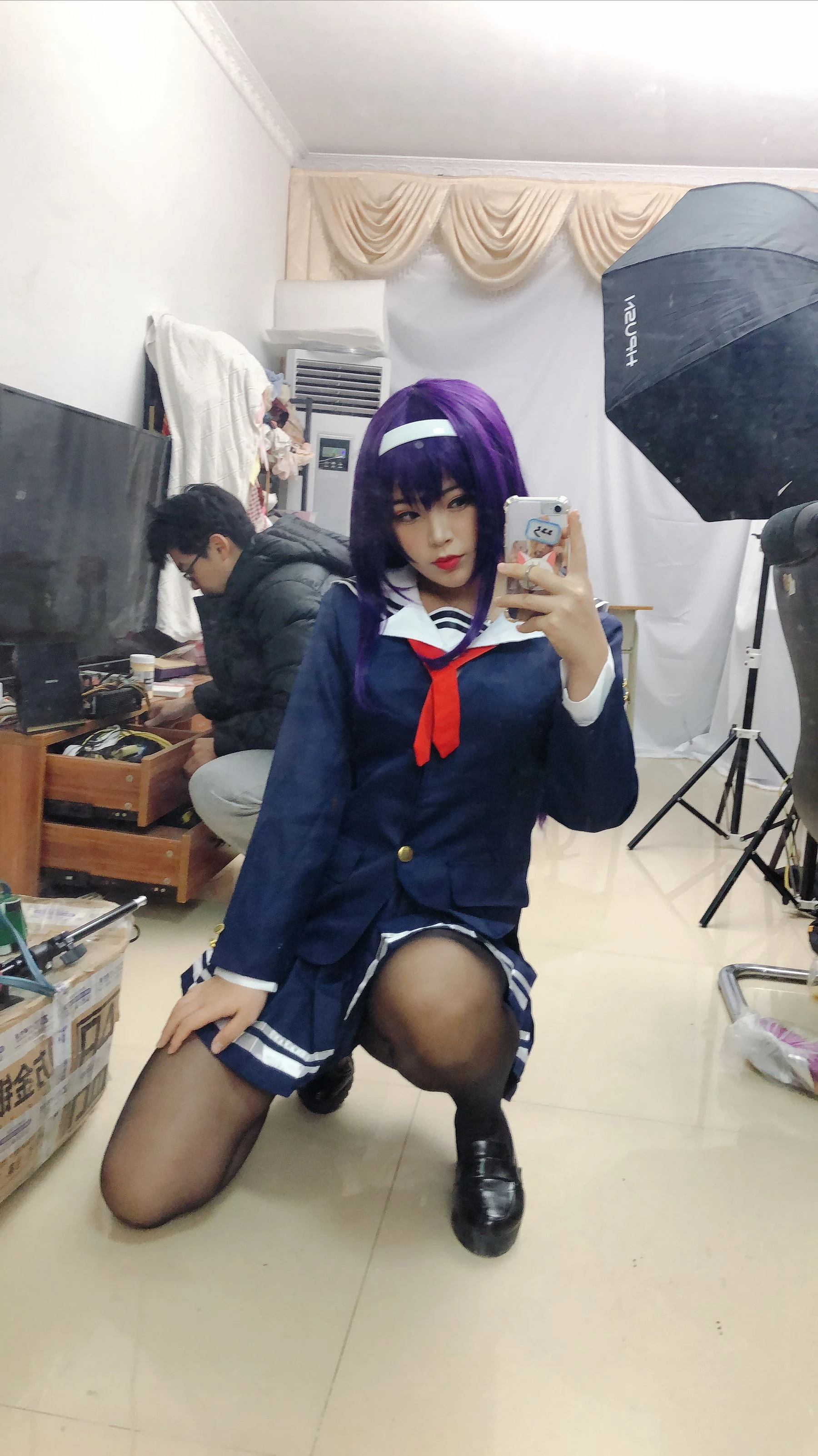 萌系小姐姐-白烨- – 学姐校服插图2
