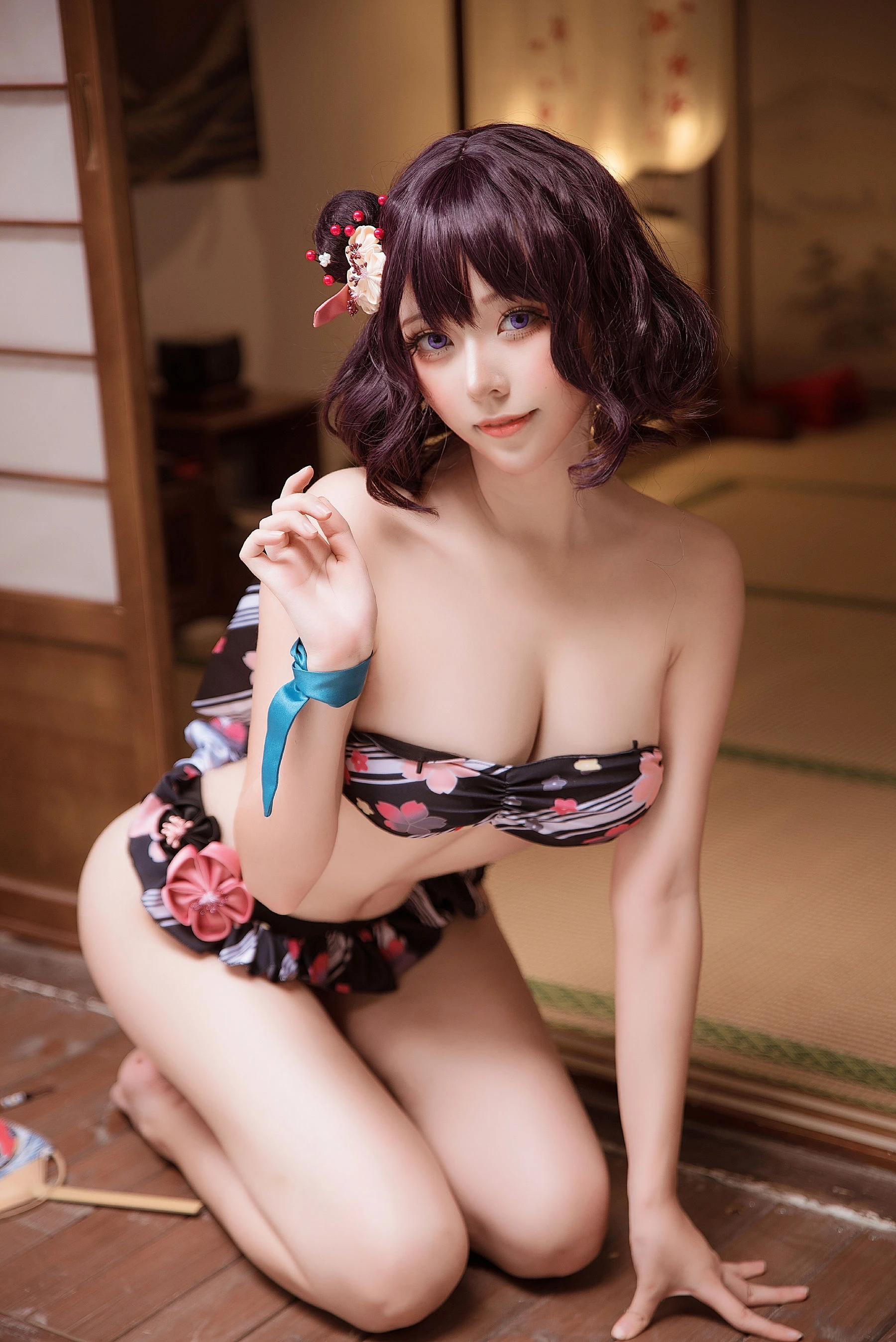 萌妹菌烨tako 葛饰北斋 水着插图6