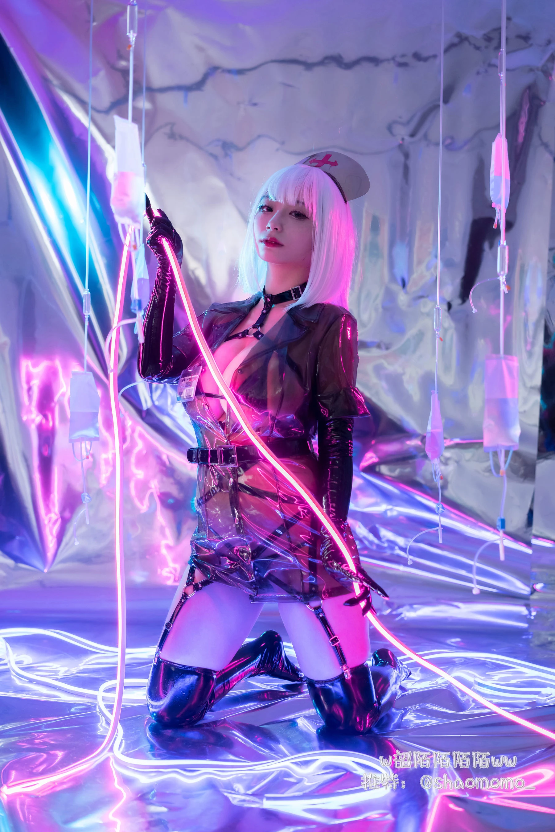 Cosplay美女韶陌陌 – 透明护士插图2