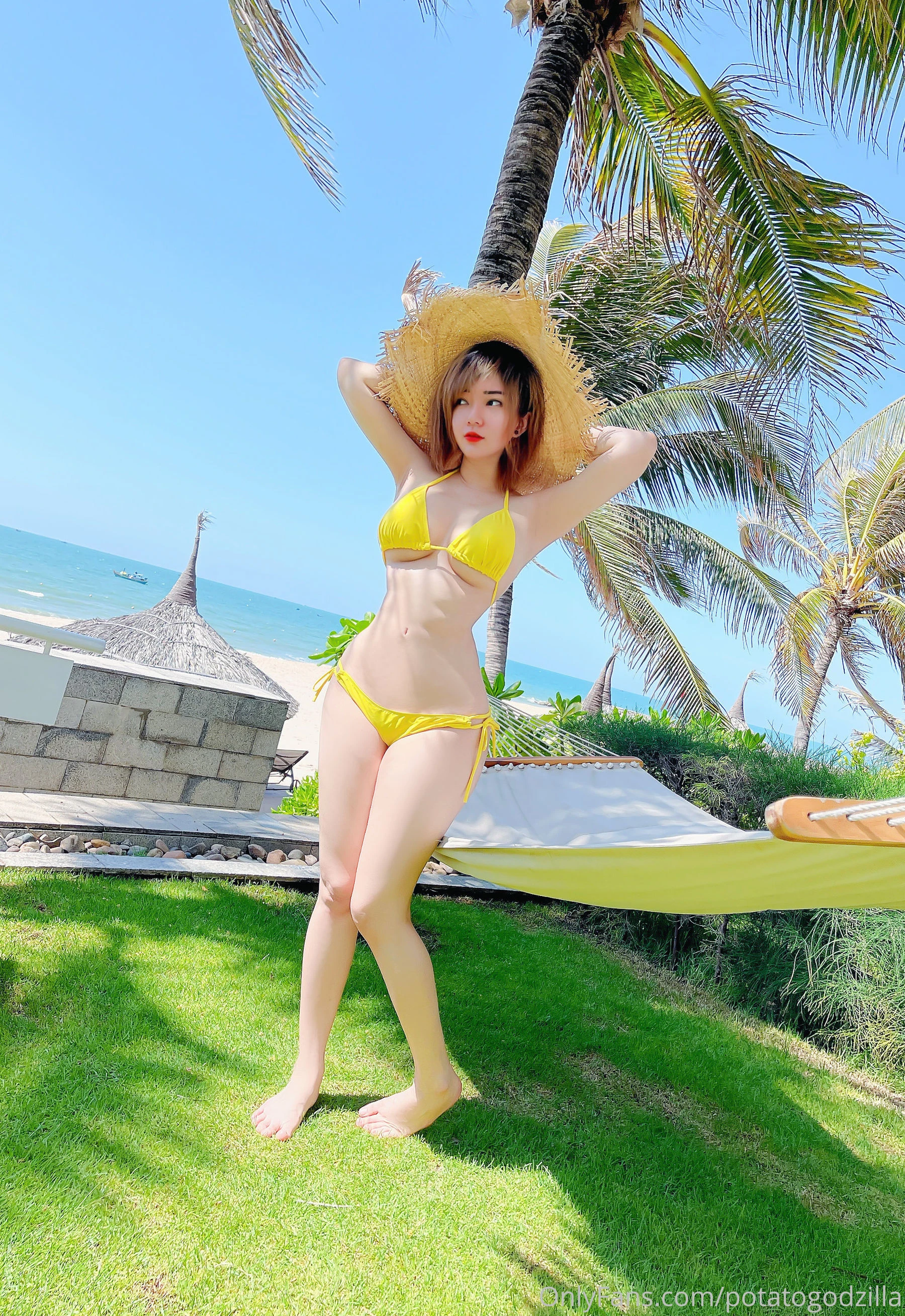 Coser小姐姐Potato Godzilla – Yellow Bikini插图8