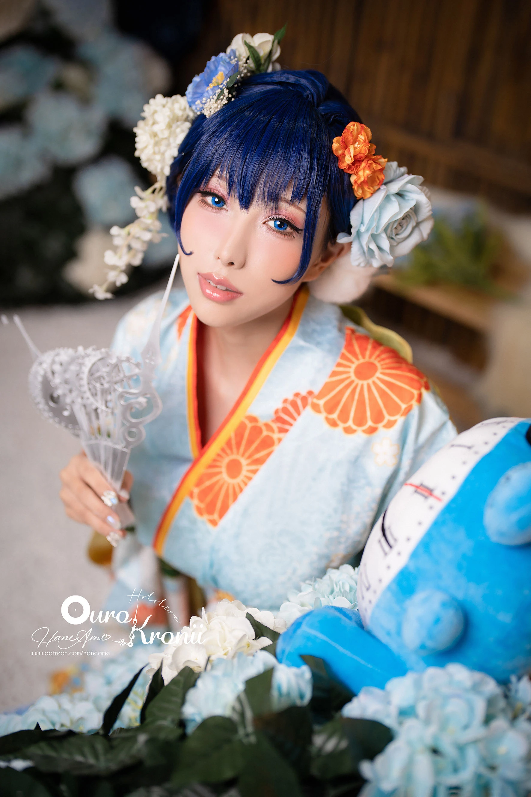 Hane Ame 雨波 – Hololive Kronii 時間 Kimono高清在线欣赏-撸撸奈子