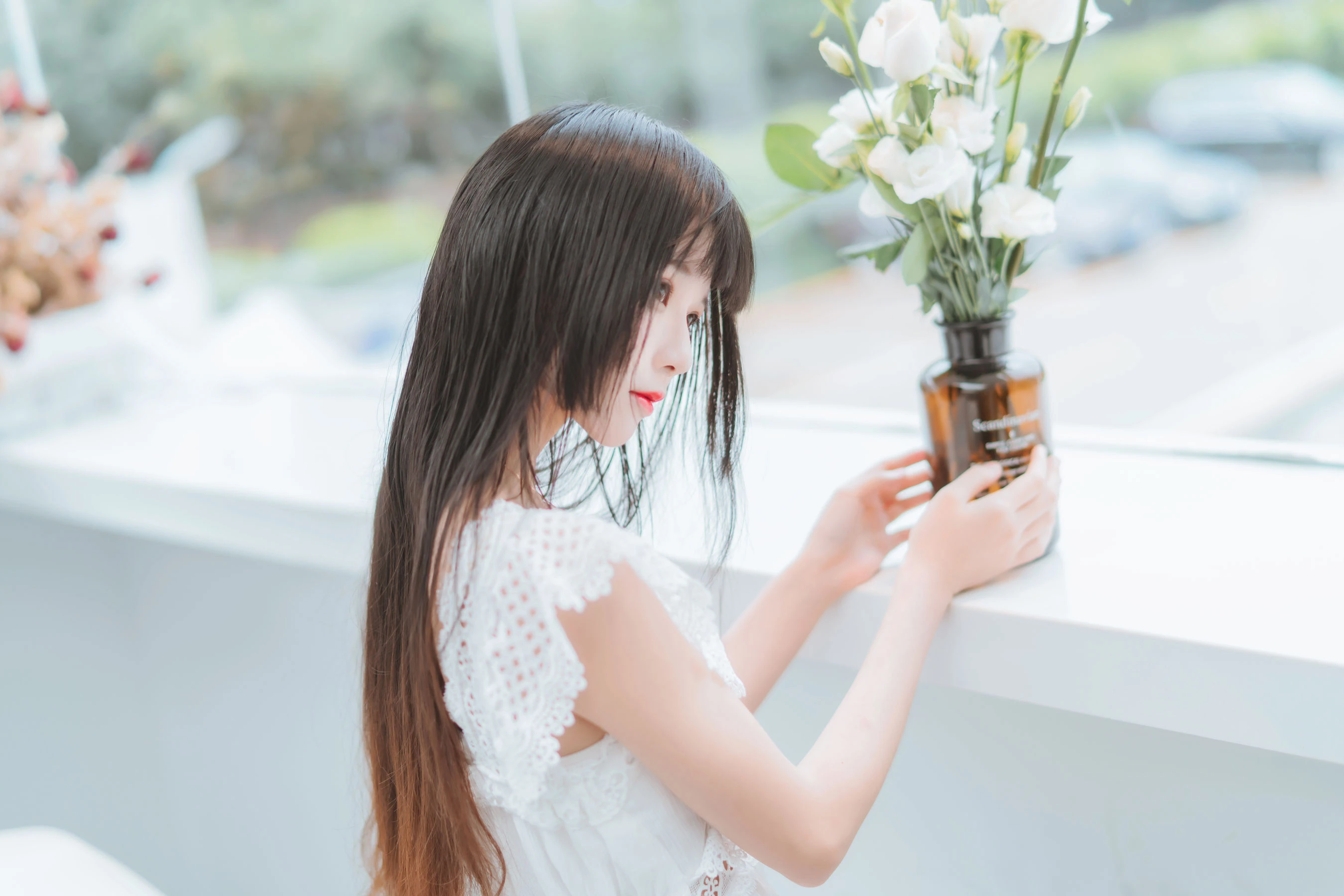 桜桃喵 – 清新之白花花插图5