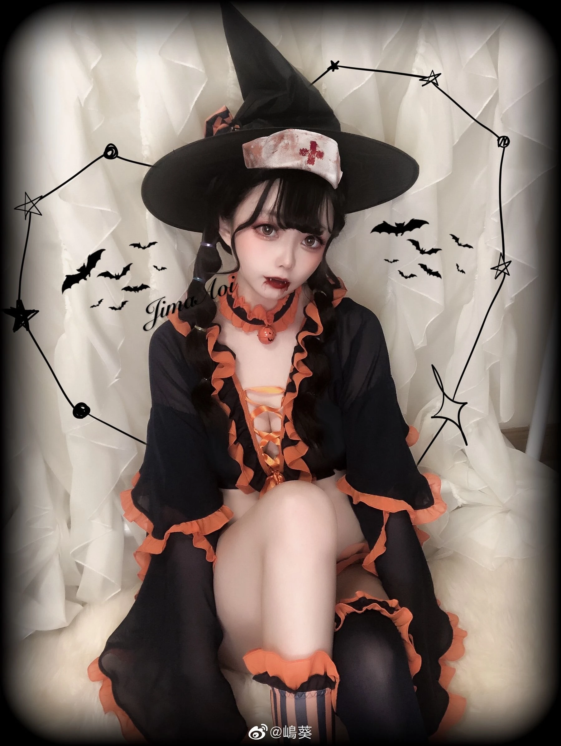 微博美女嶋葵 万圣节小恶魔插图4