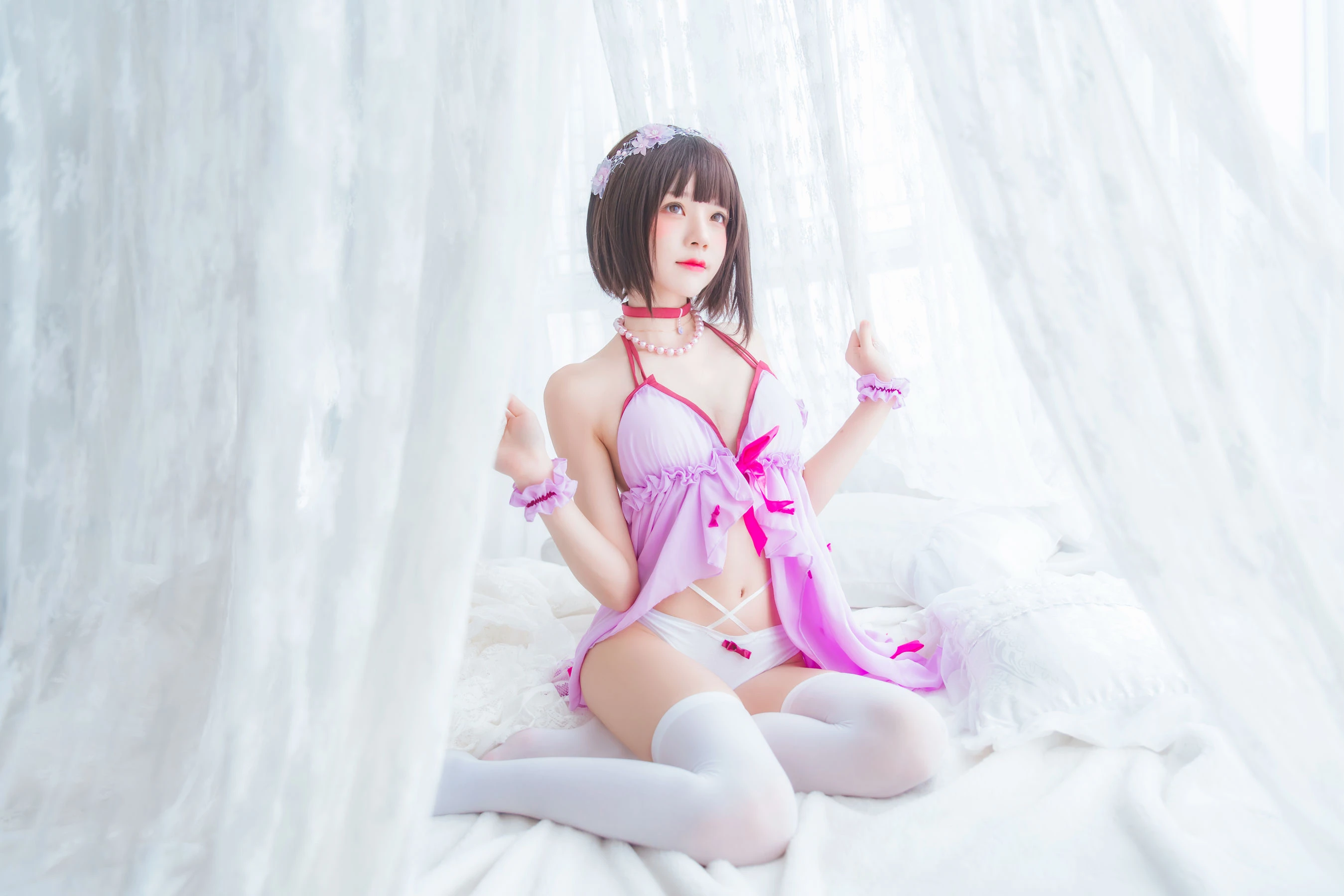 桜桃喵《(加藤惠)小睡裙》插图8