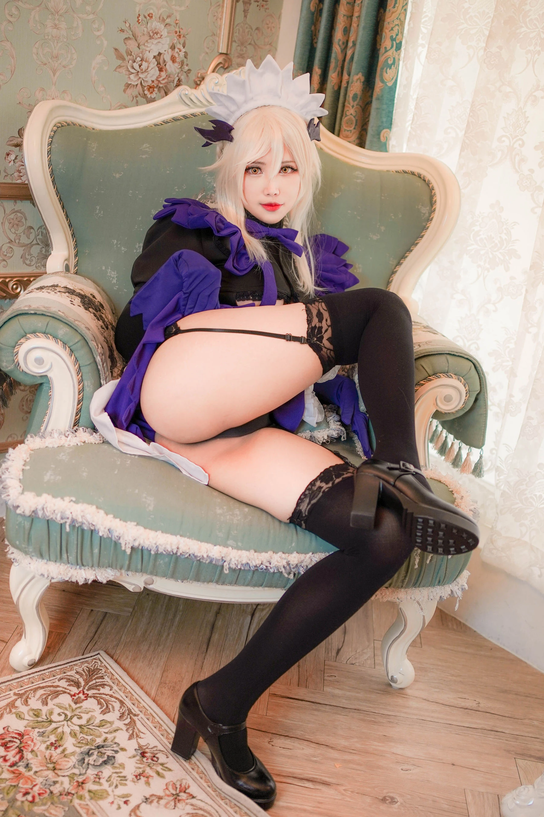 Coser萱-KaYa – 泳装阿尔托莉雅女仆插图3