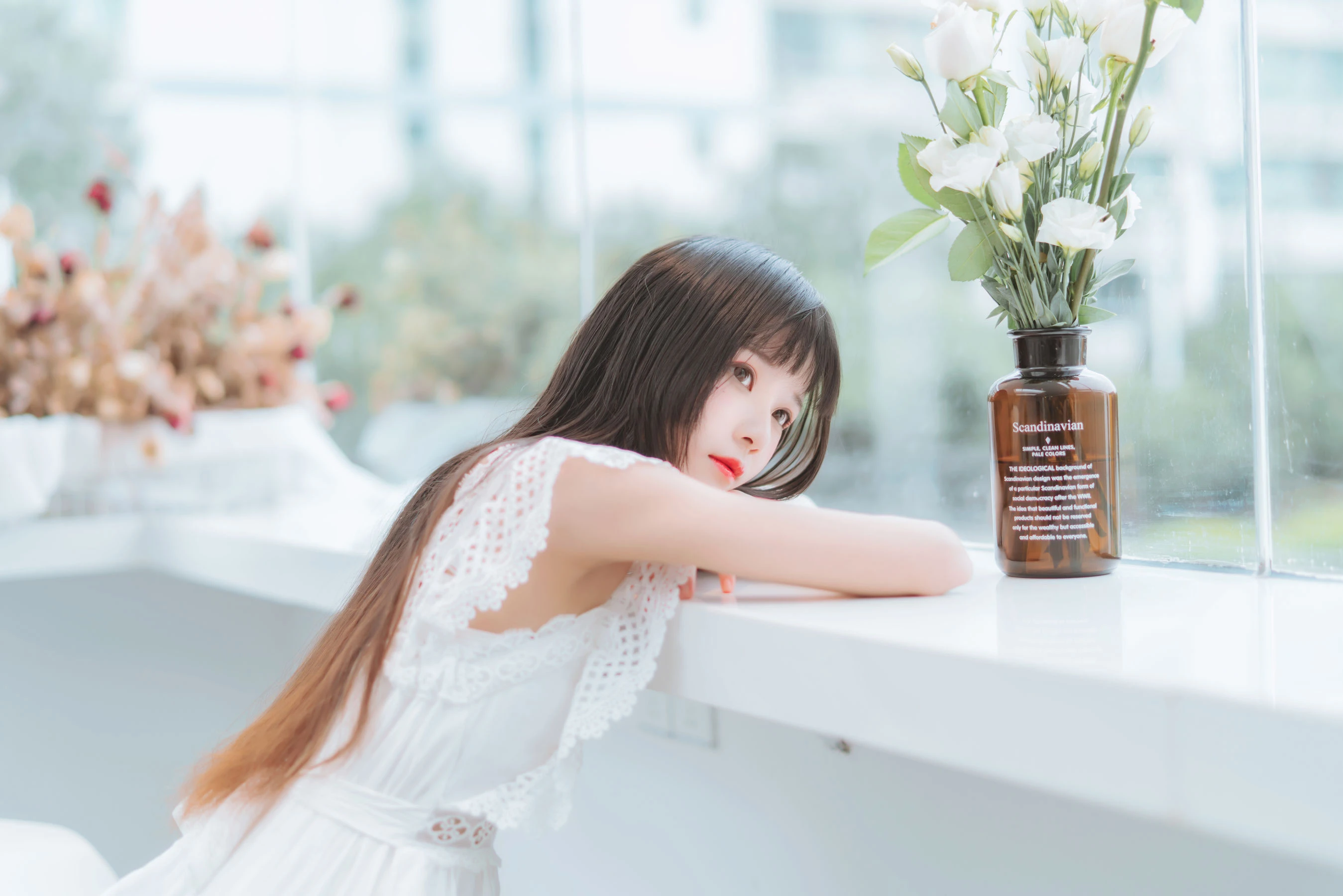 桜桃喵 – 清新之白花花插图4