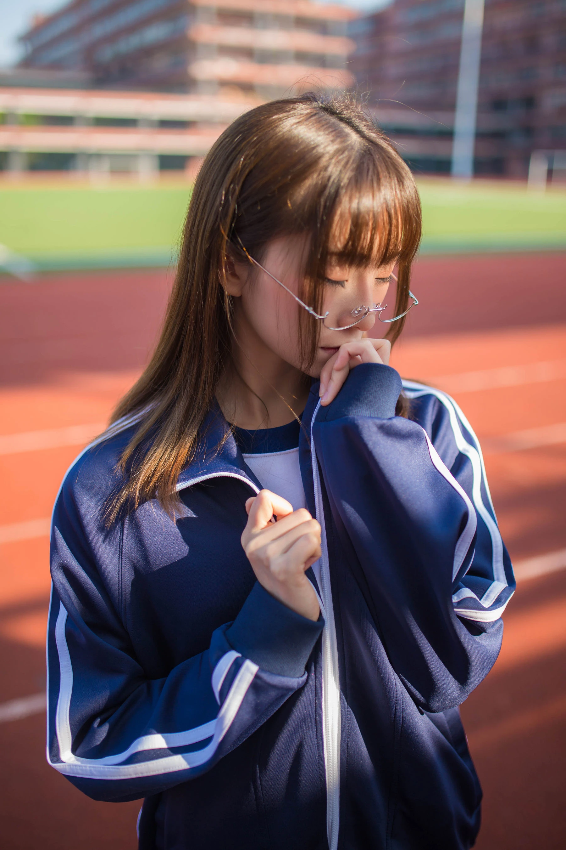 动漫博主Kitaro_绮太郎 蓝色运动服女孩插图6