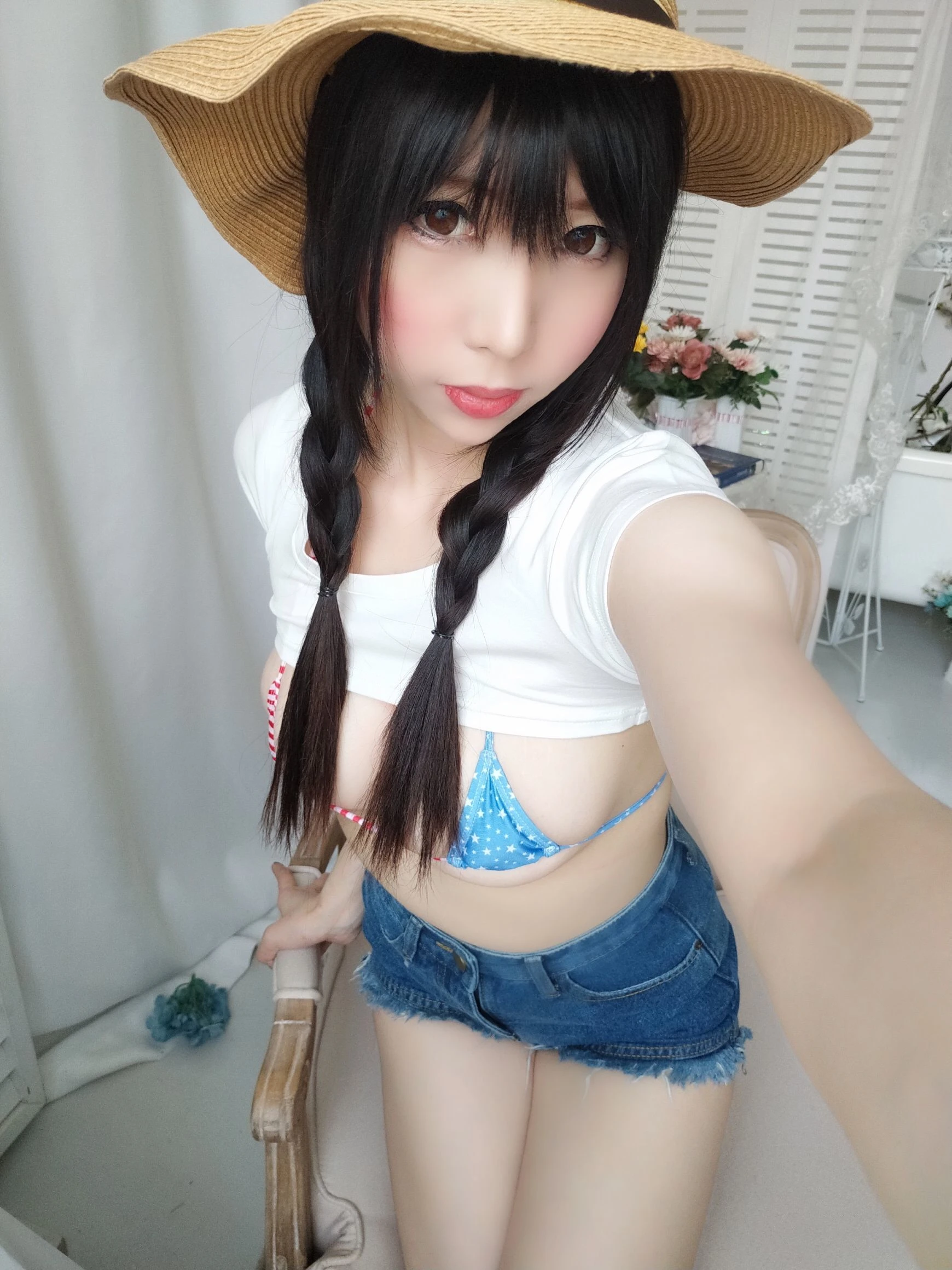 二次元巨乳美女鹿野希 牛仔女郎插图5