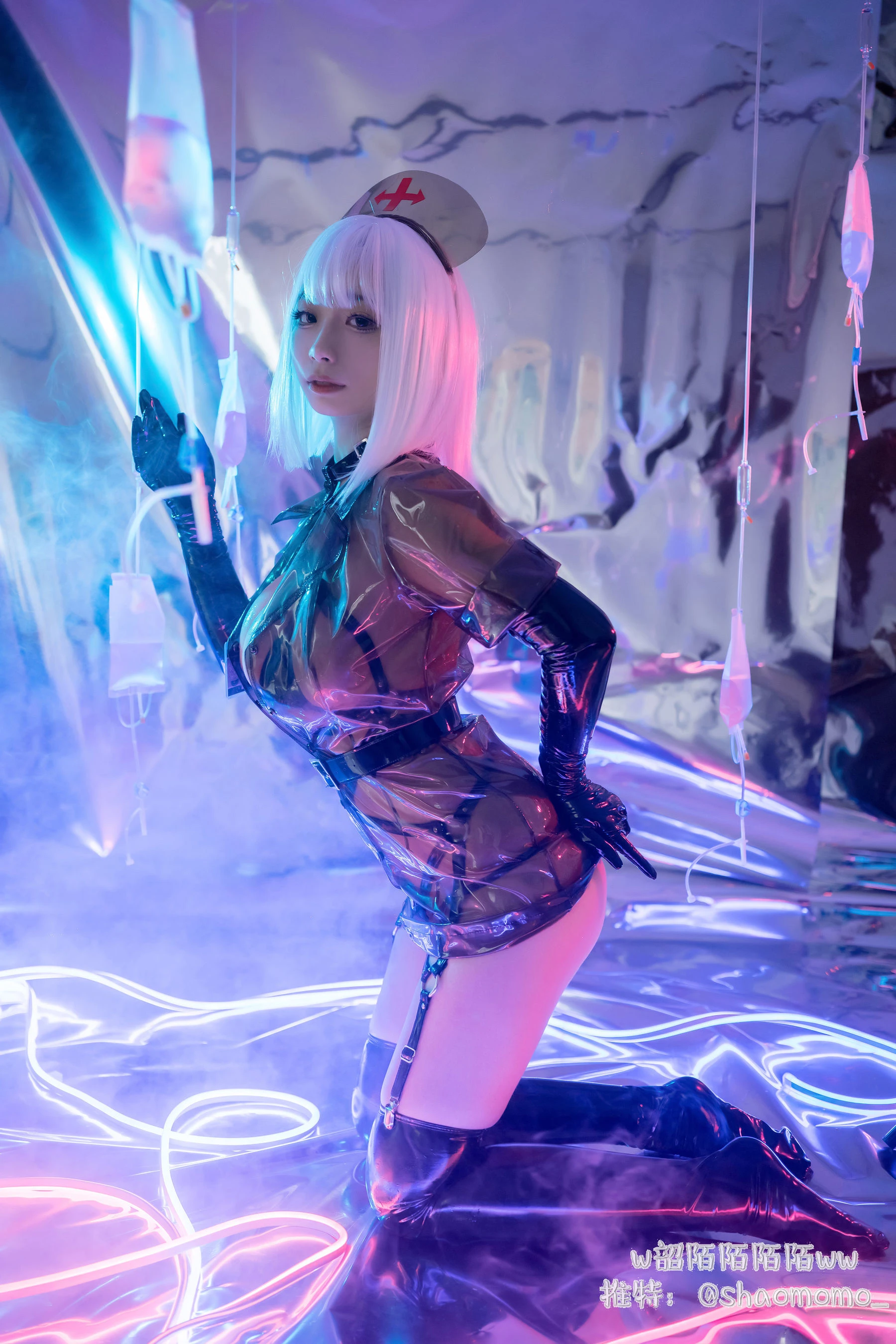 Cosplay美女韶陌陌 – 透明护士插图4