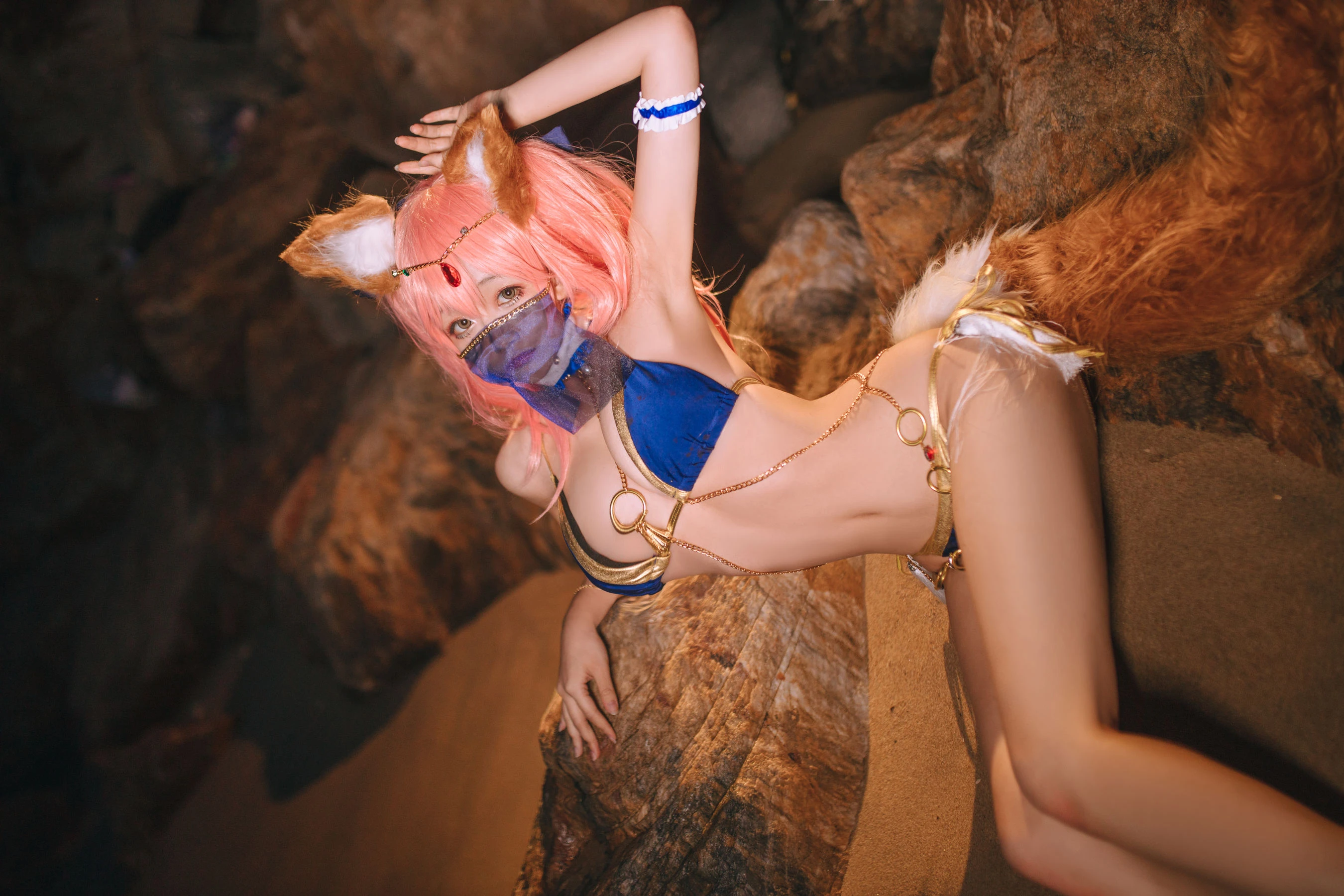 Cosplay日奈娇 – 玉藻前 阿拉伯舞娘 [37P]插图2