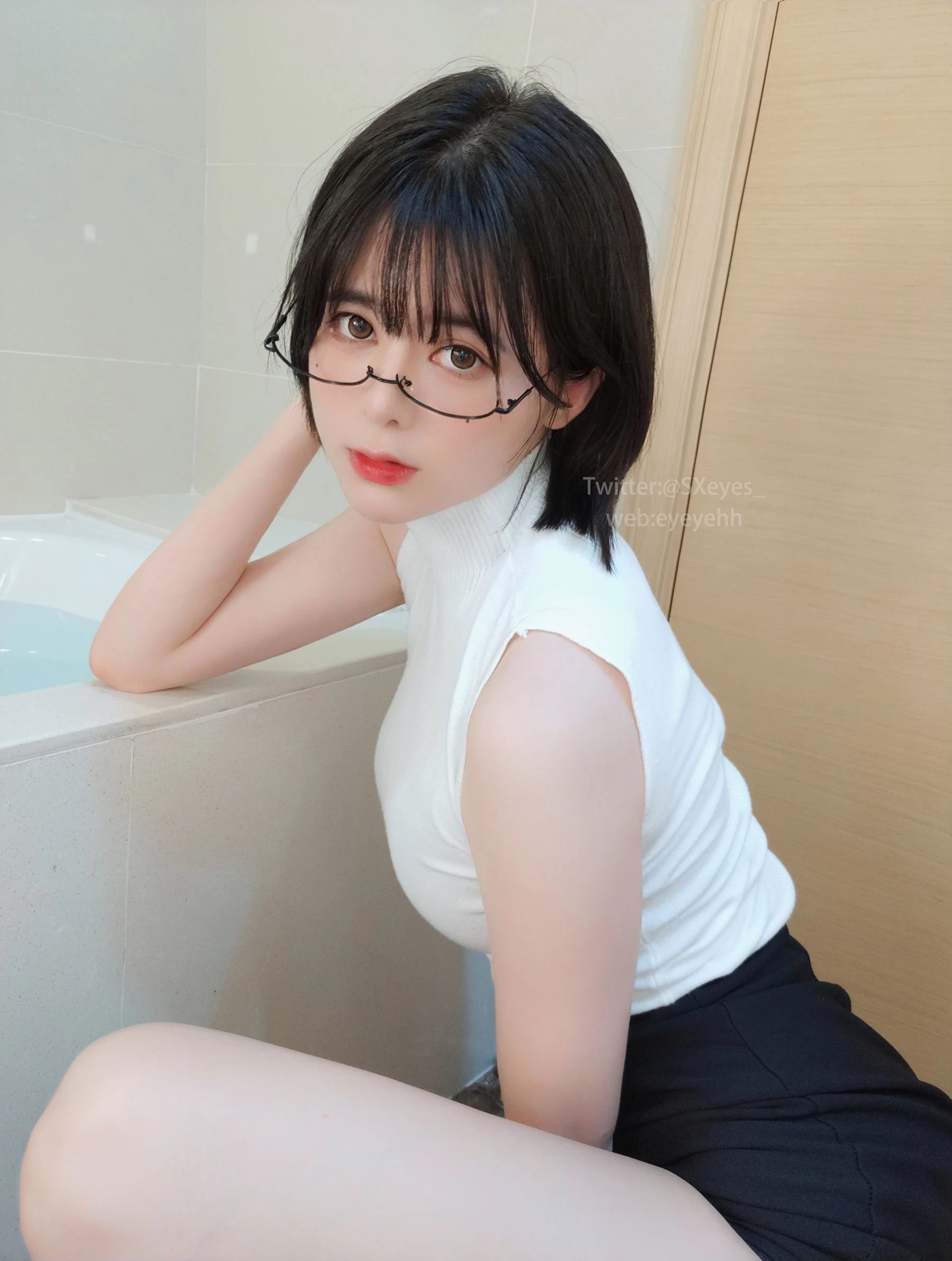 萌妹子眼酱大魔王w – 风吕に入る插图6