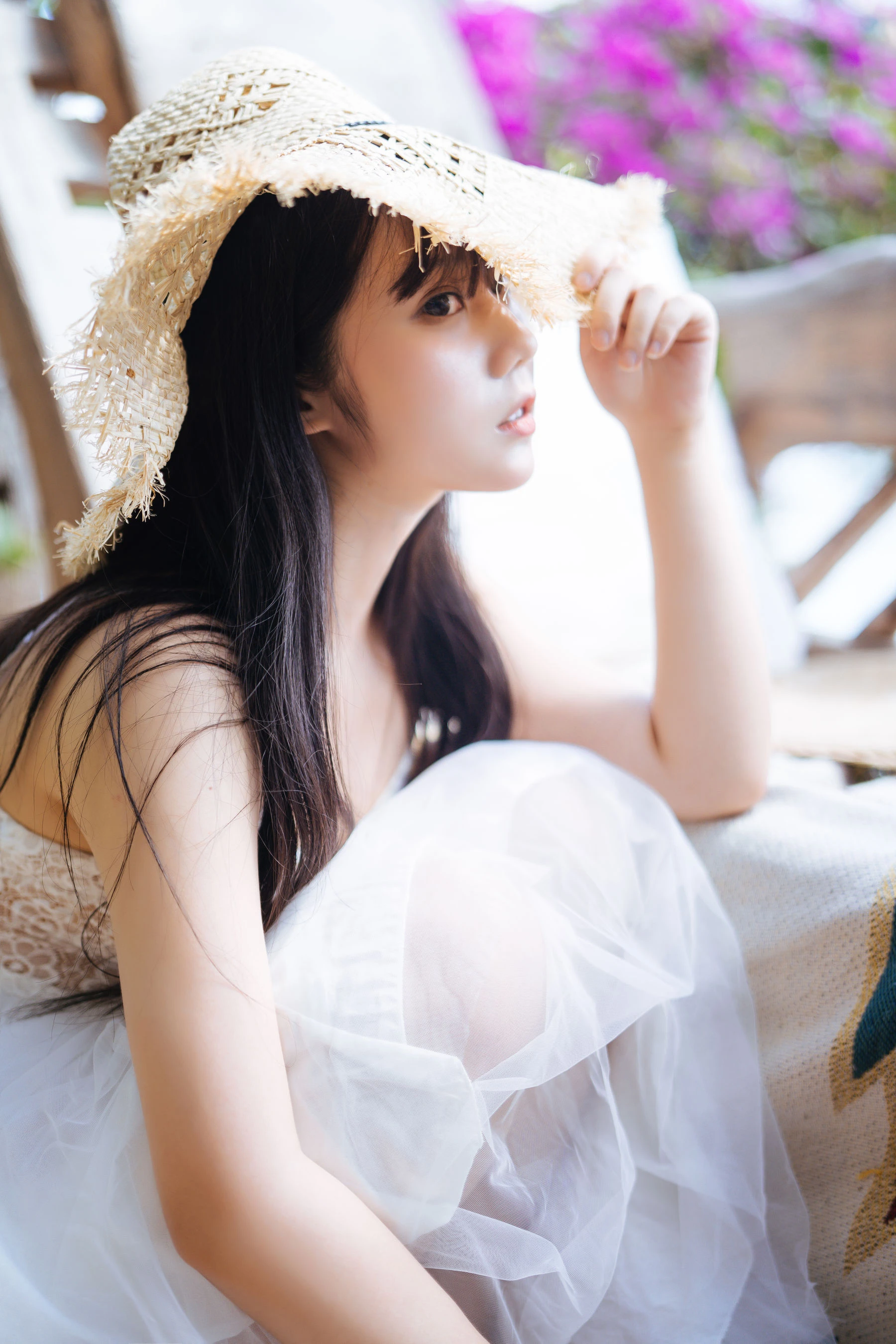 微博福利姬镜酱 – 静夏之白裙少女插图7