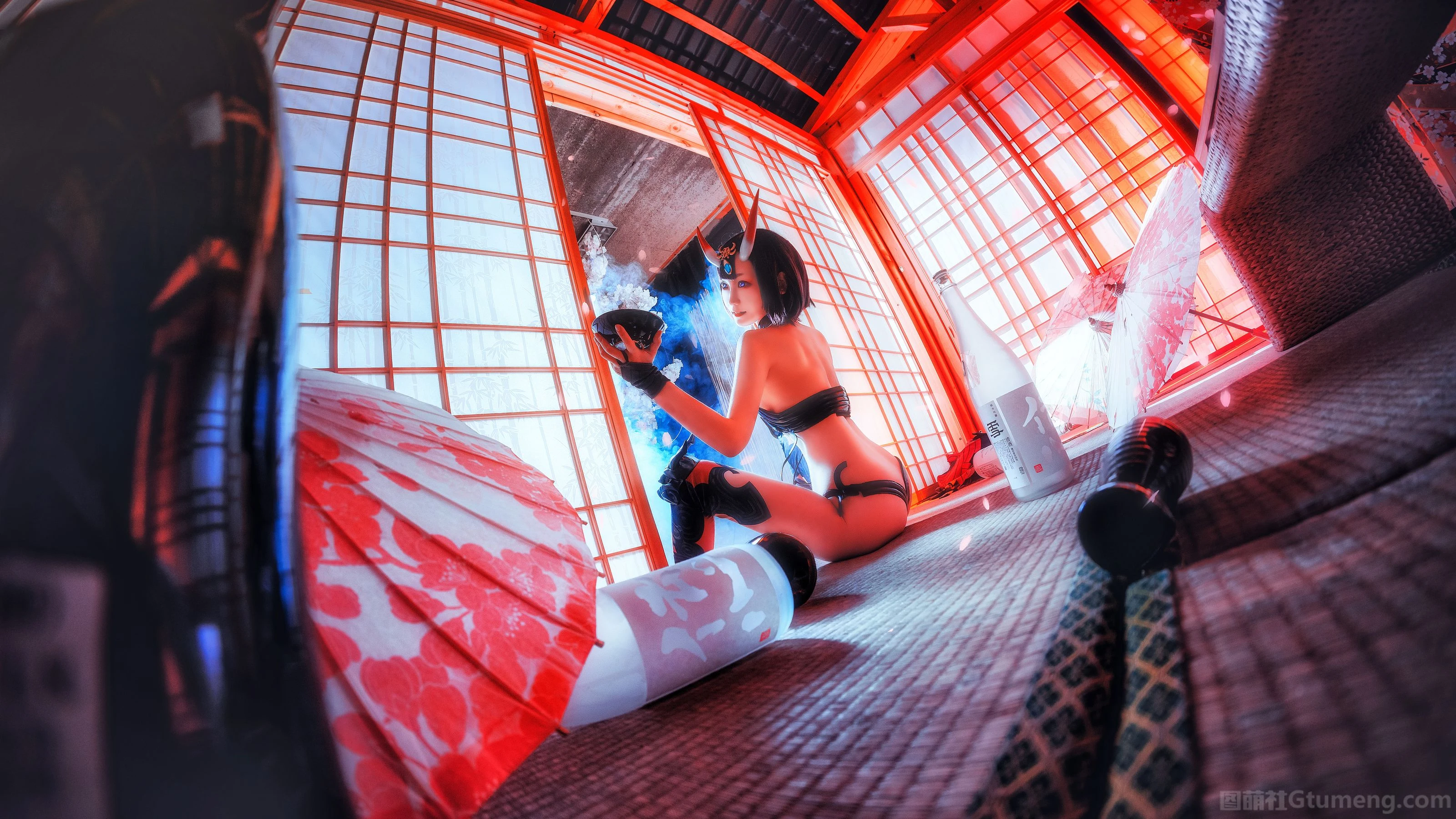 COS少女星野咪兔 – 酒吞童子插图4